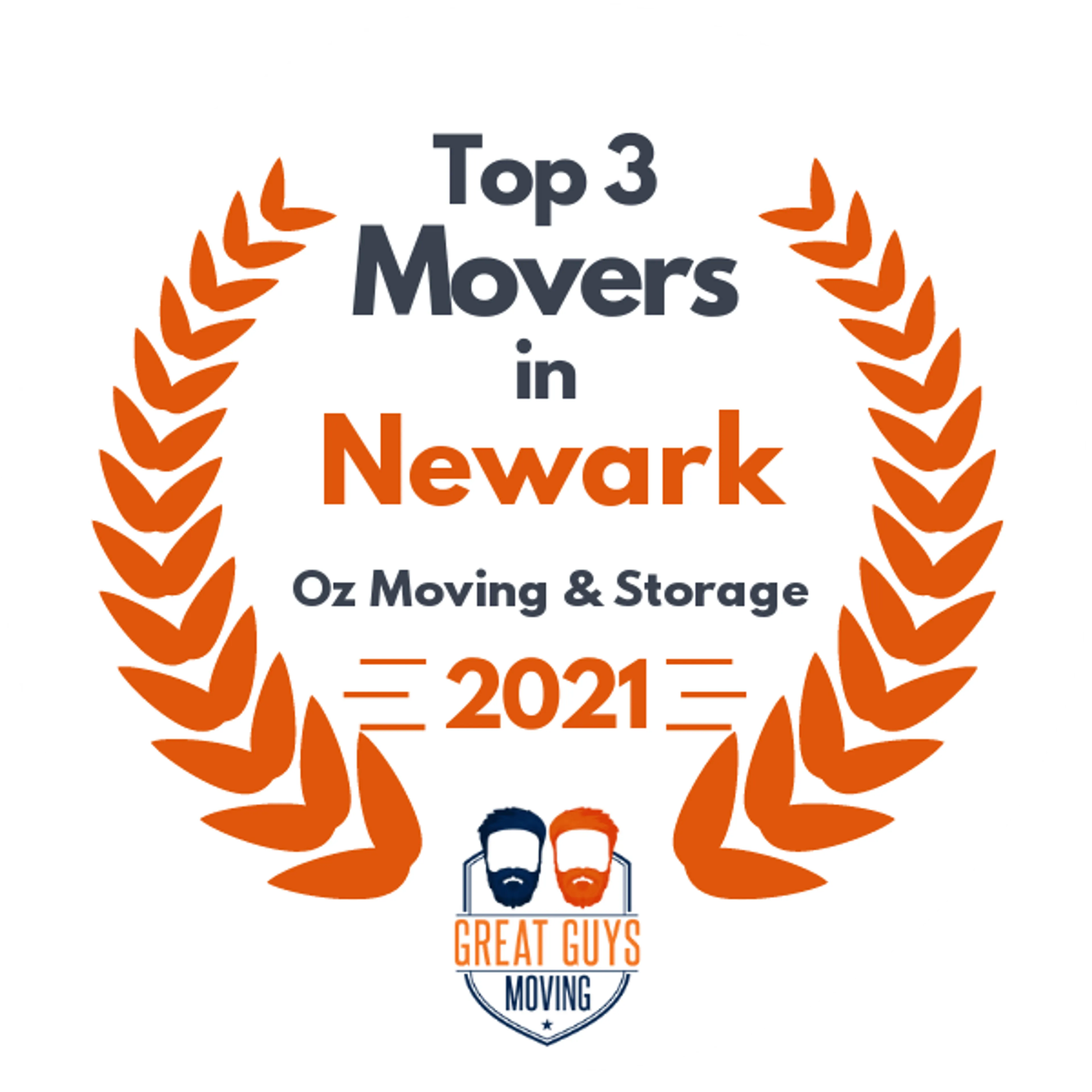 Top 3 Movers in Elizabeth, NJ 2021 award