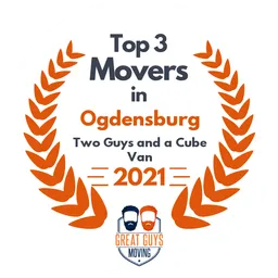 top 3 ranked movers in ogdensburg 2021 two guys and a cube van image