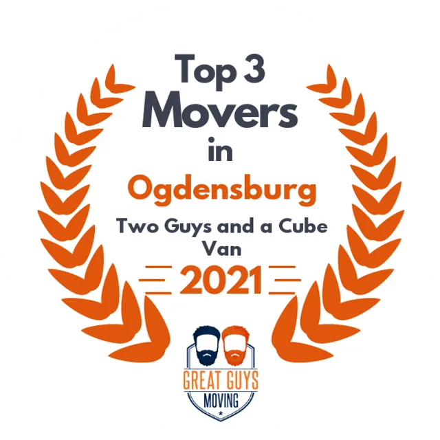 Top 3 Movers in Ogdensburg, NY 2021 award