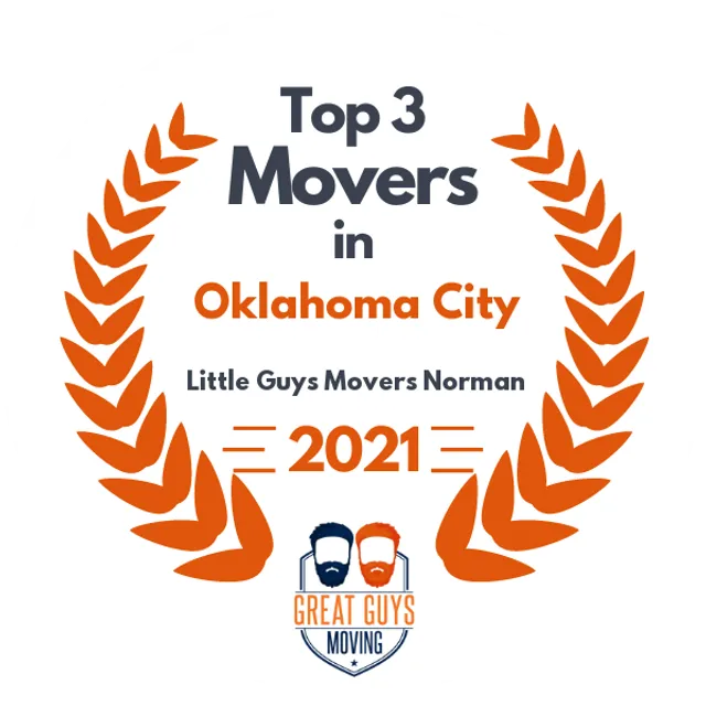 Top 3 Movers in Oklahoma City, OK 2021 award