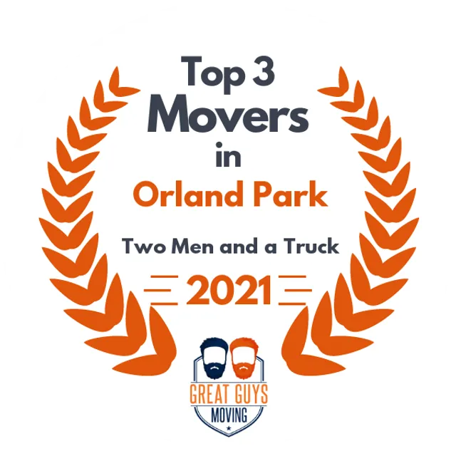 Top 3 Movers in Orland Park, IL 2021 award