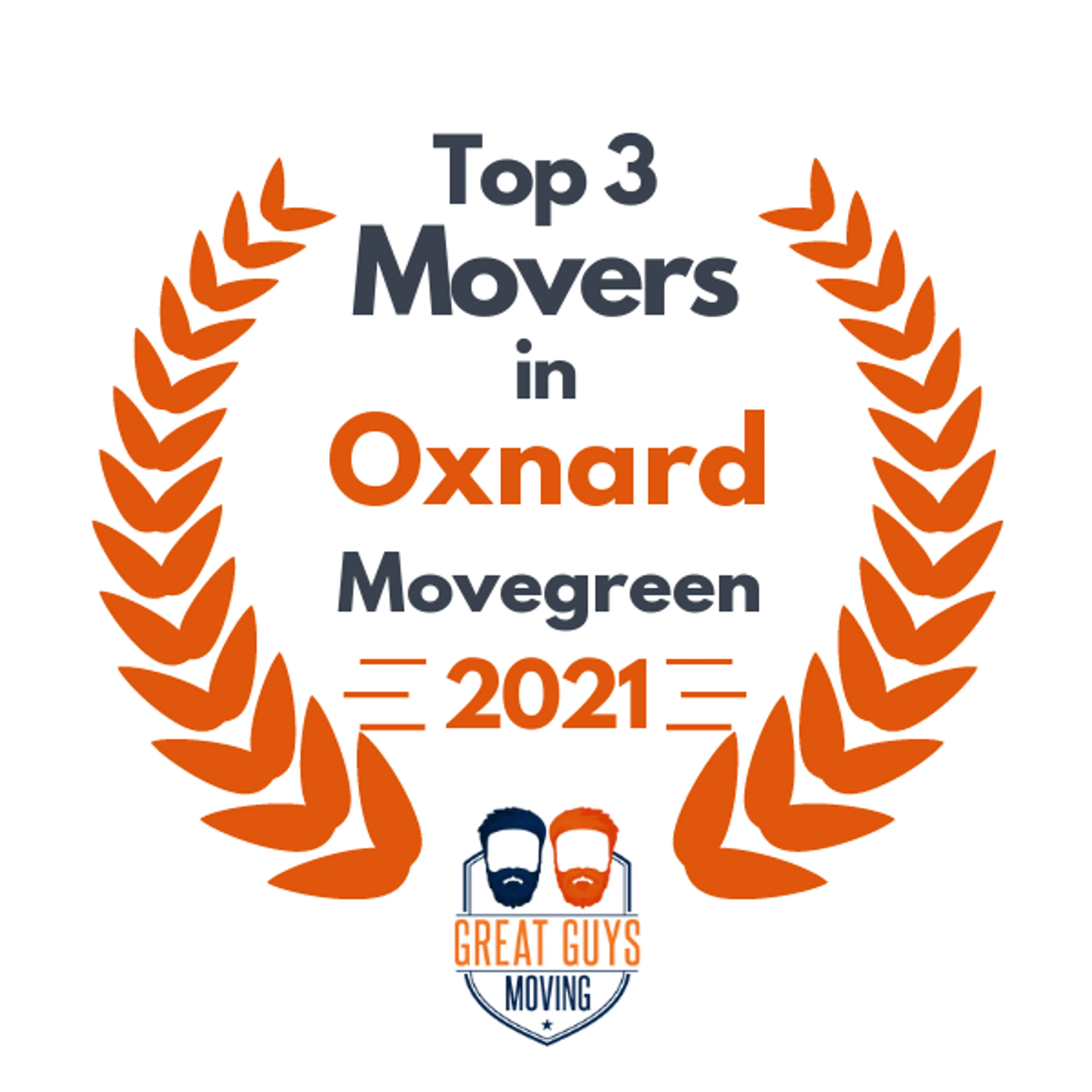 Top 3 Movers in Thousand Oaks, CA 2021 award