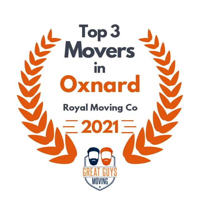 Top 3 Movers in Oxnard, CA 2021 award