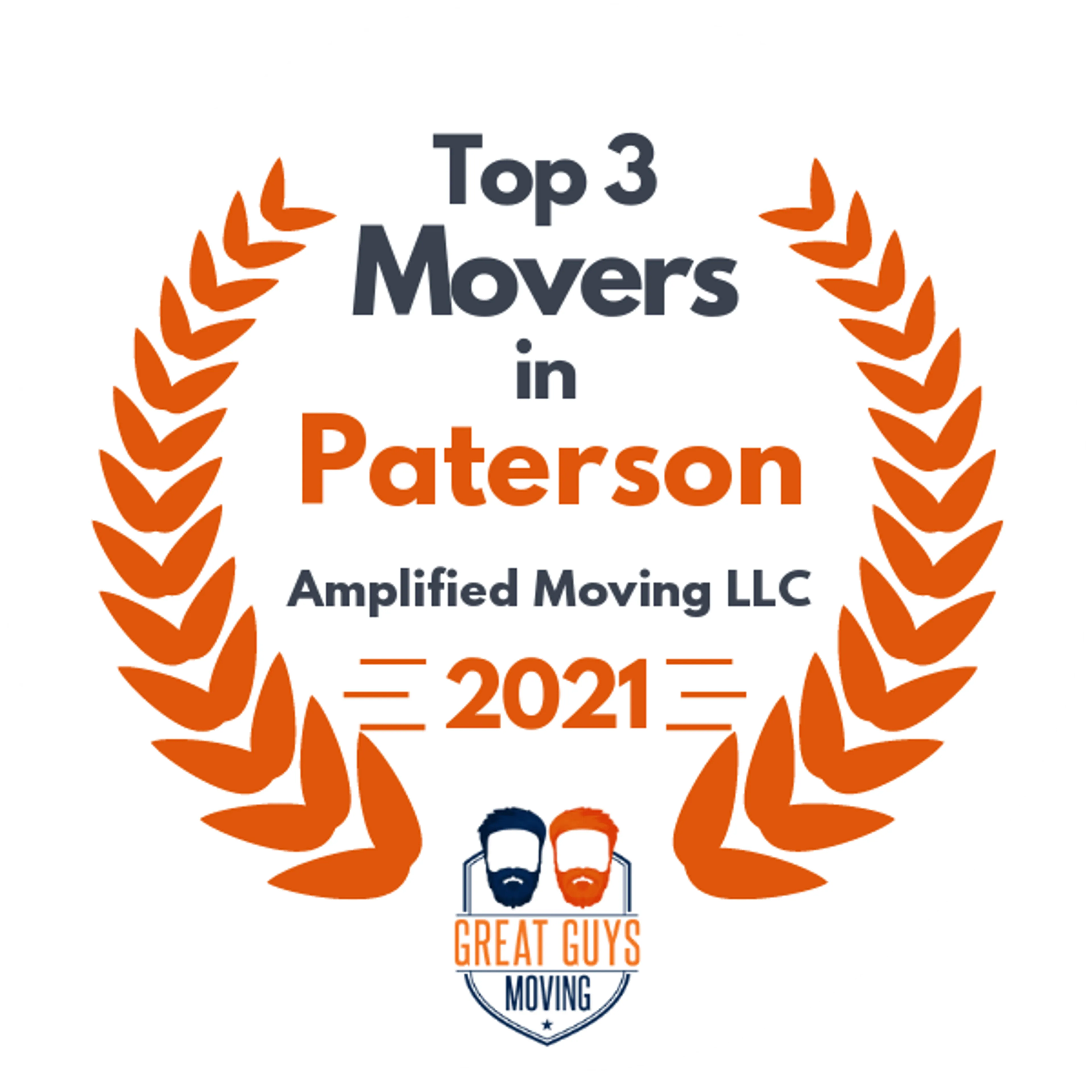 Top 3 Movers in Paterson, NJ 2021 award