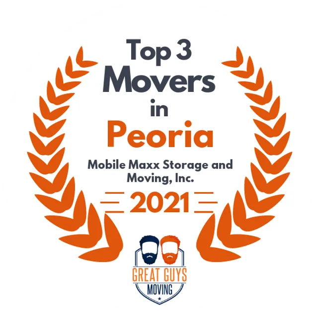 Top 3 Movers in Peoria, IL 2021 award