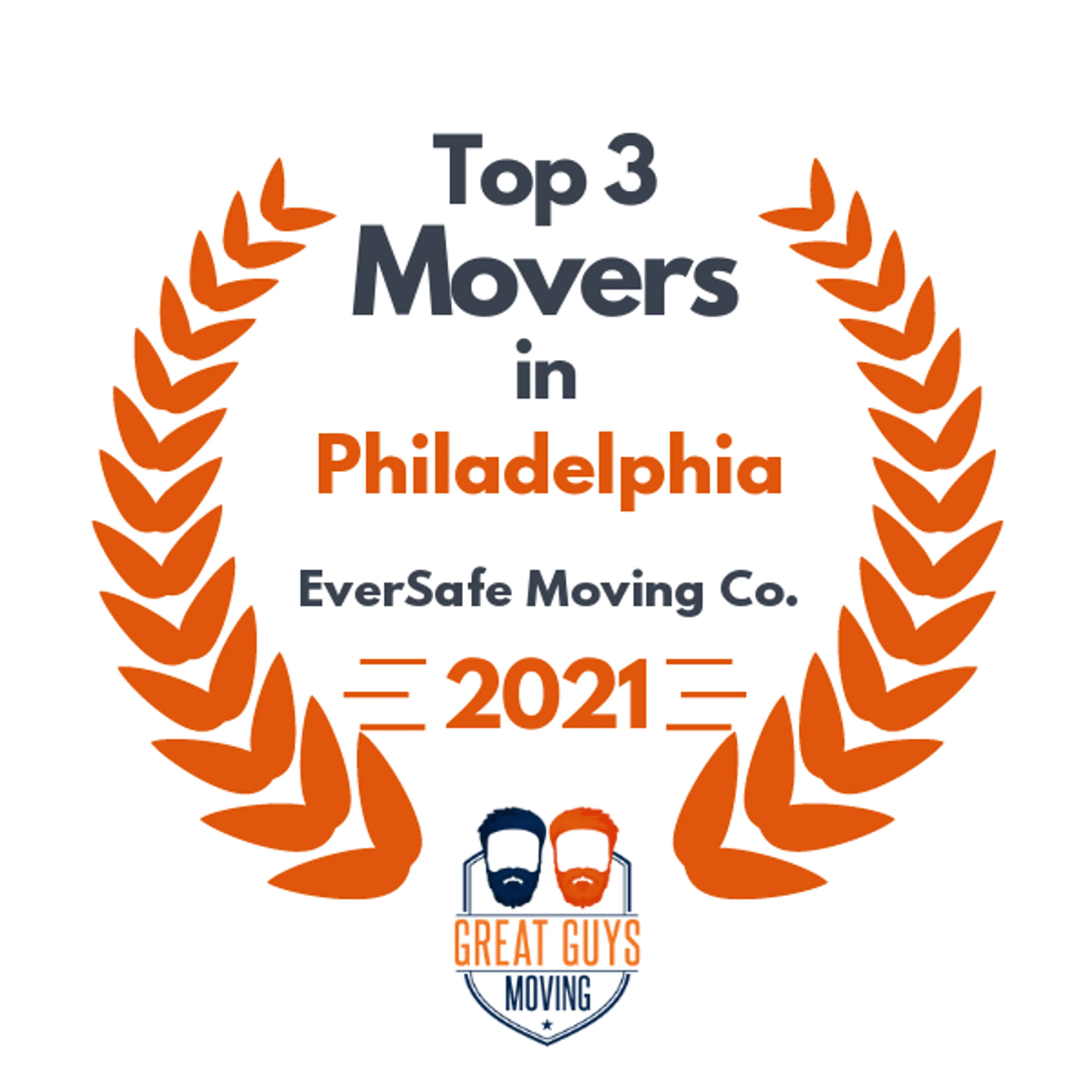 Top 3 Movers in Philadelphia, PA 2021 award