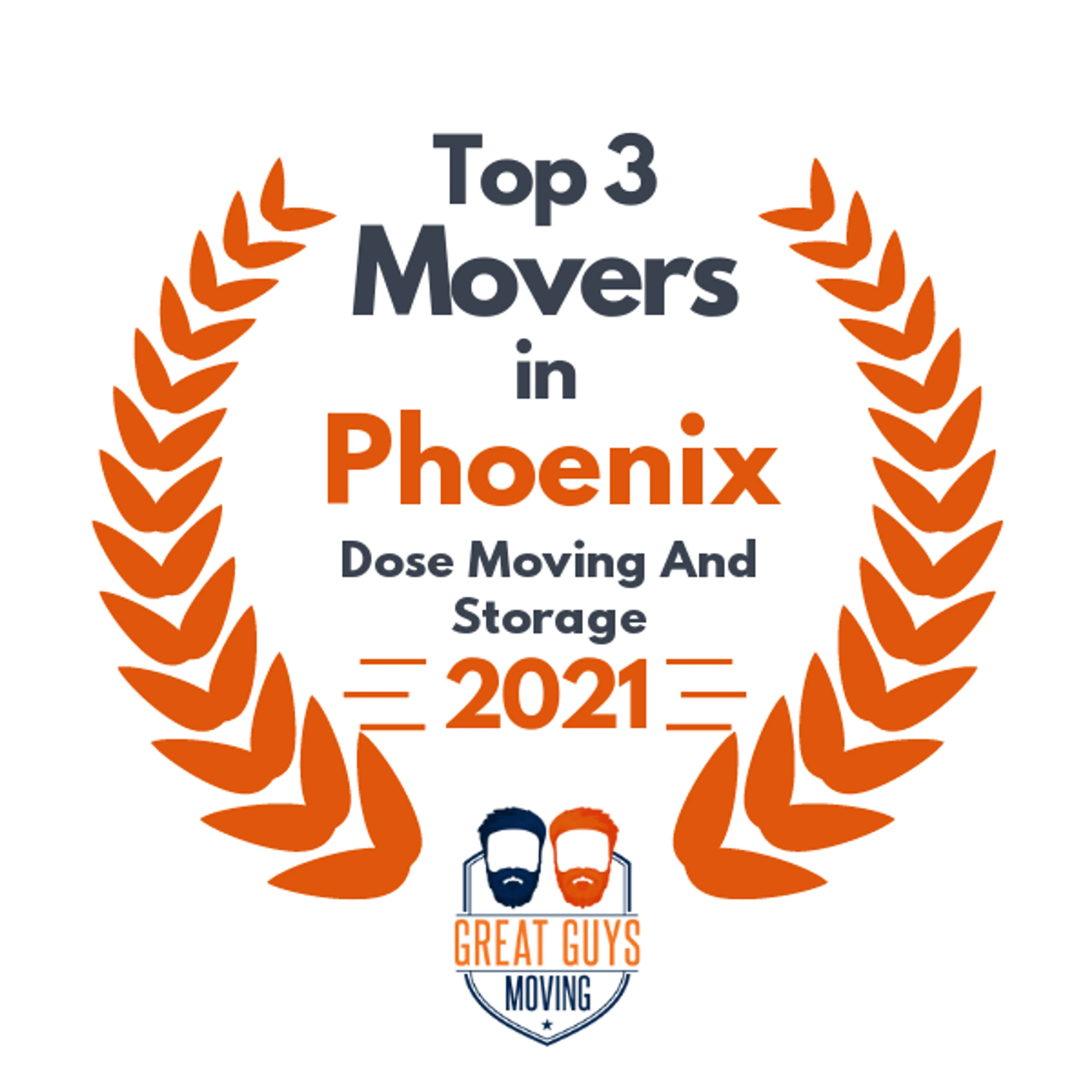 Top 3 Movers in Phoenix, AZ 2021 award