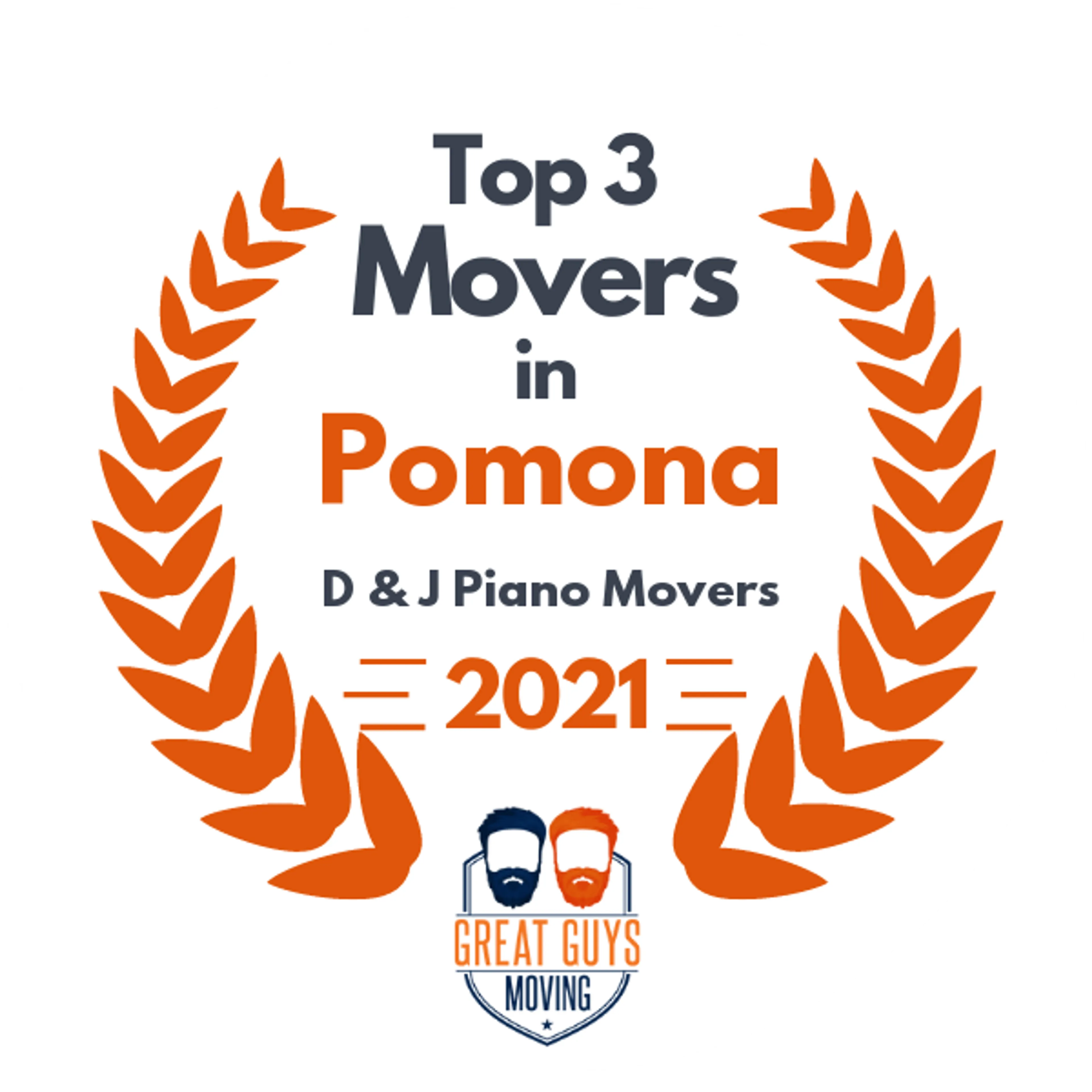 Top 3 Movers in Pomona, CA 2021 award