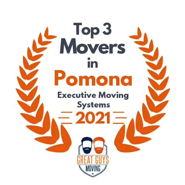 Top 3 Movers in Pomona, CA 2021 award