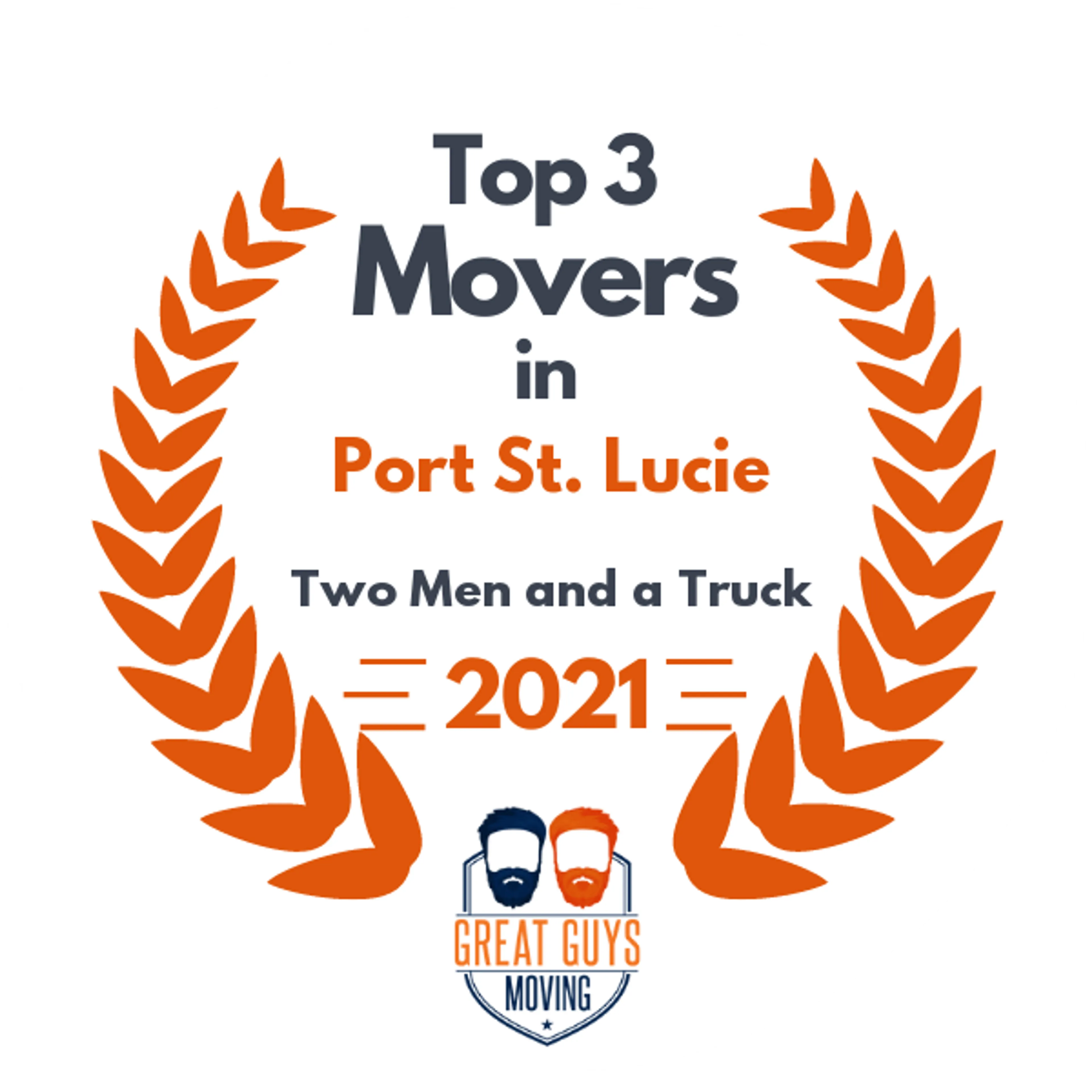Top 3 Movers in Port St. Lucie, FL 2021 award