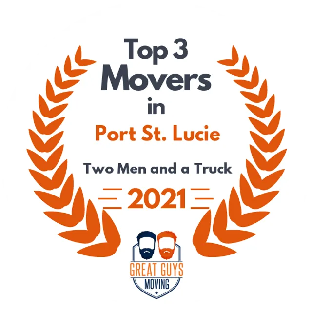 Top 3 Movers in Port St. Lucie, FL 2021 award