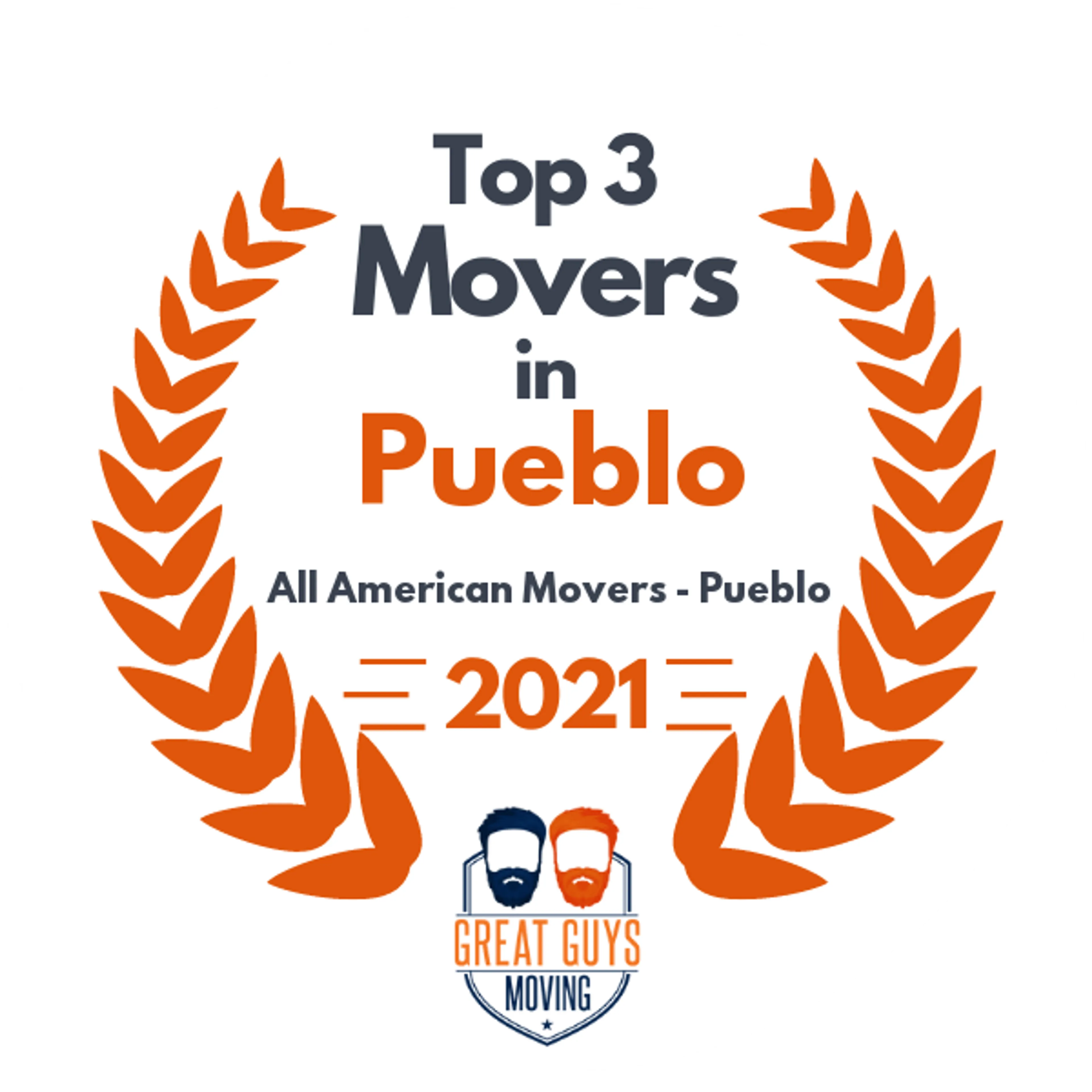 Top 3 Movers in Pueblo, CO 2021 award