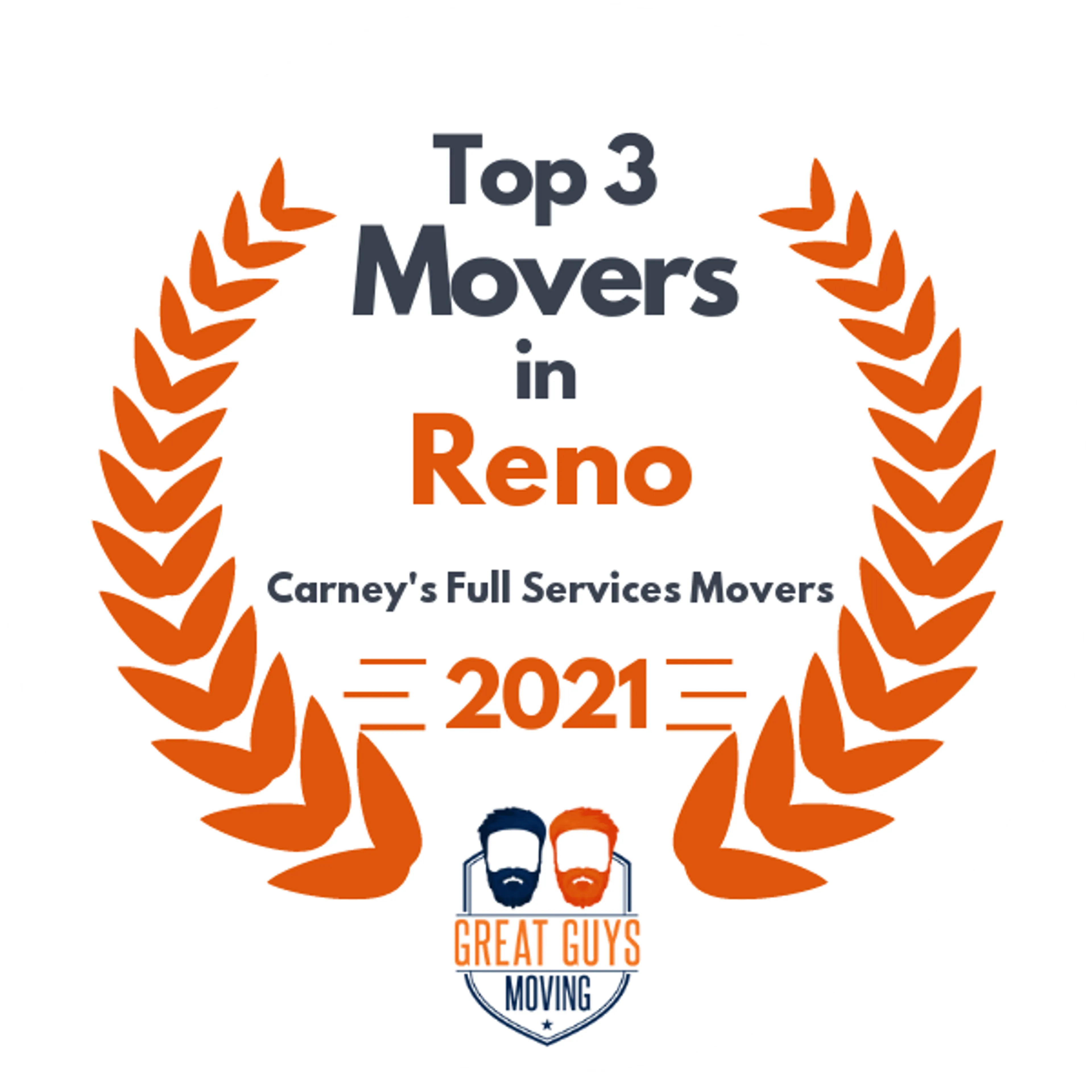 Top 3 Movers in Reno, NV 2021 award