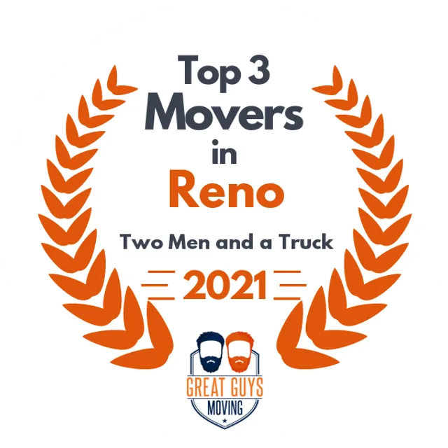 Top 3 Movers in Reno, NV 2021 award