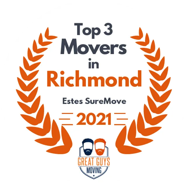 Top 3 Movers in Richmond, VA 2021 award