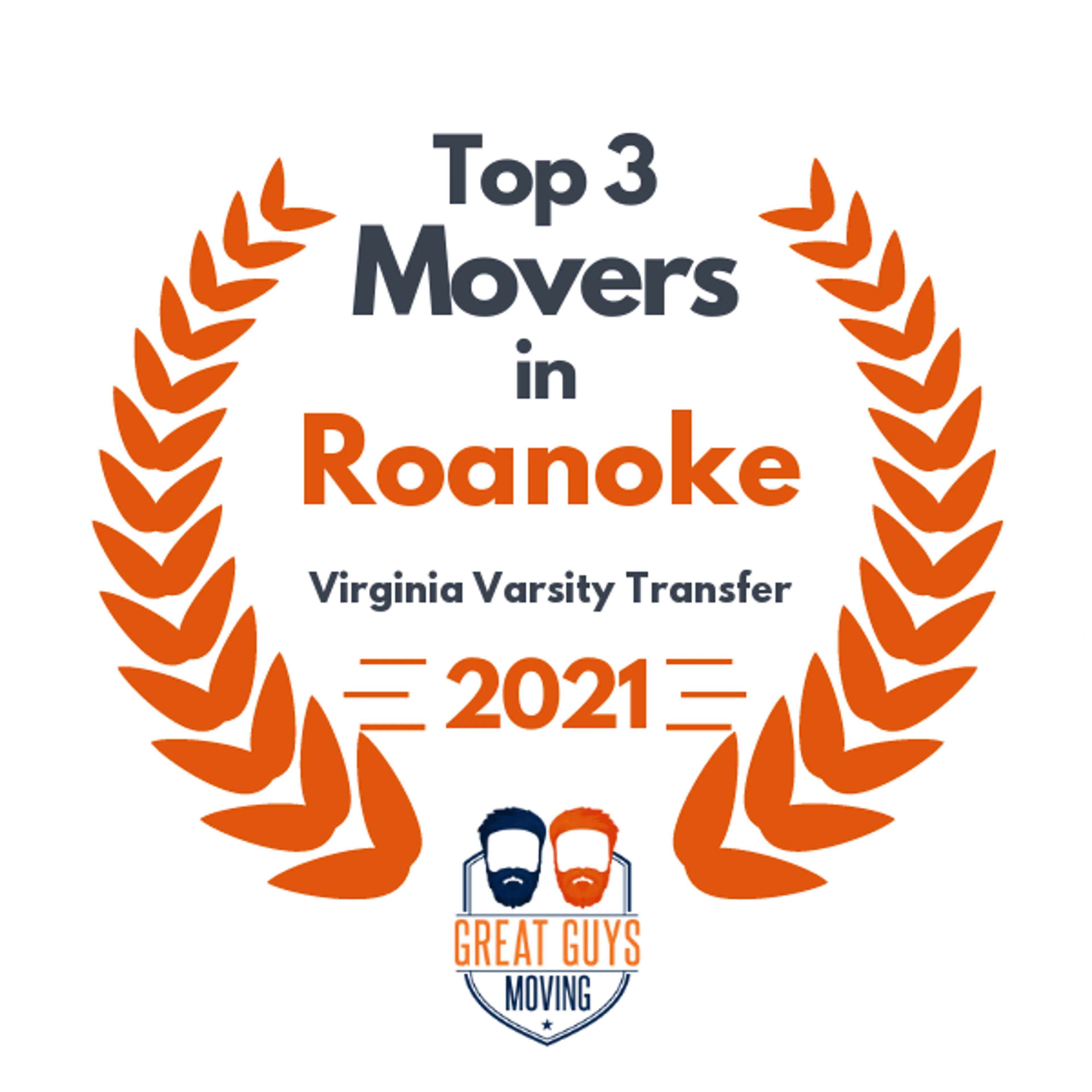 Top 3 Movers in Roanoke, VA 2021 award