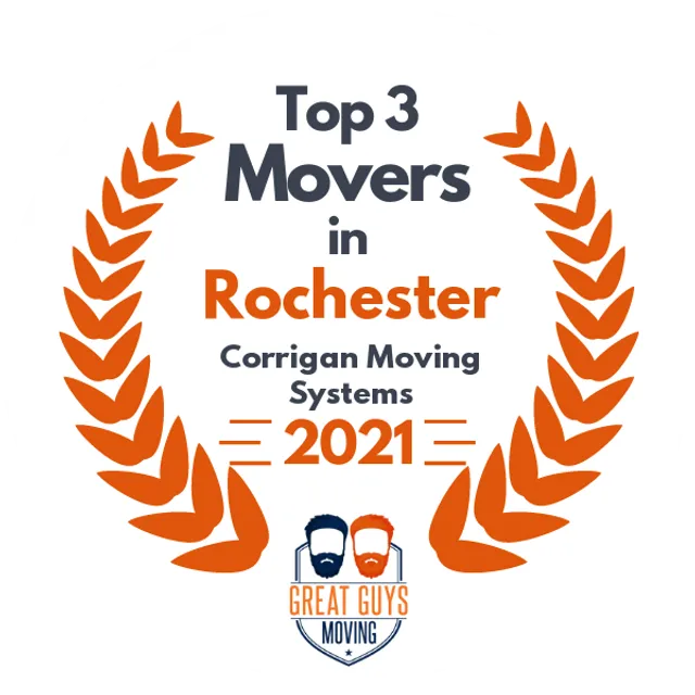 Top 3 Movers in Rochester, NY 2021 award