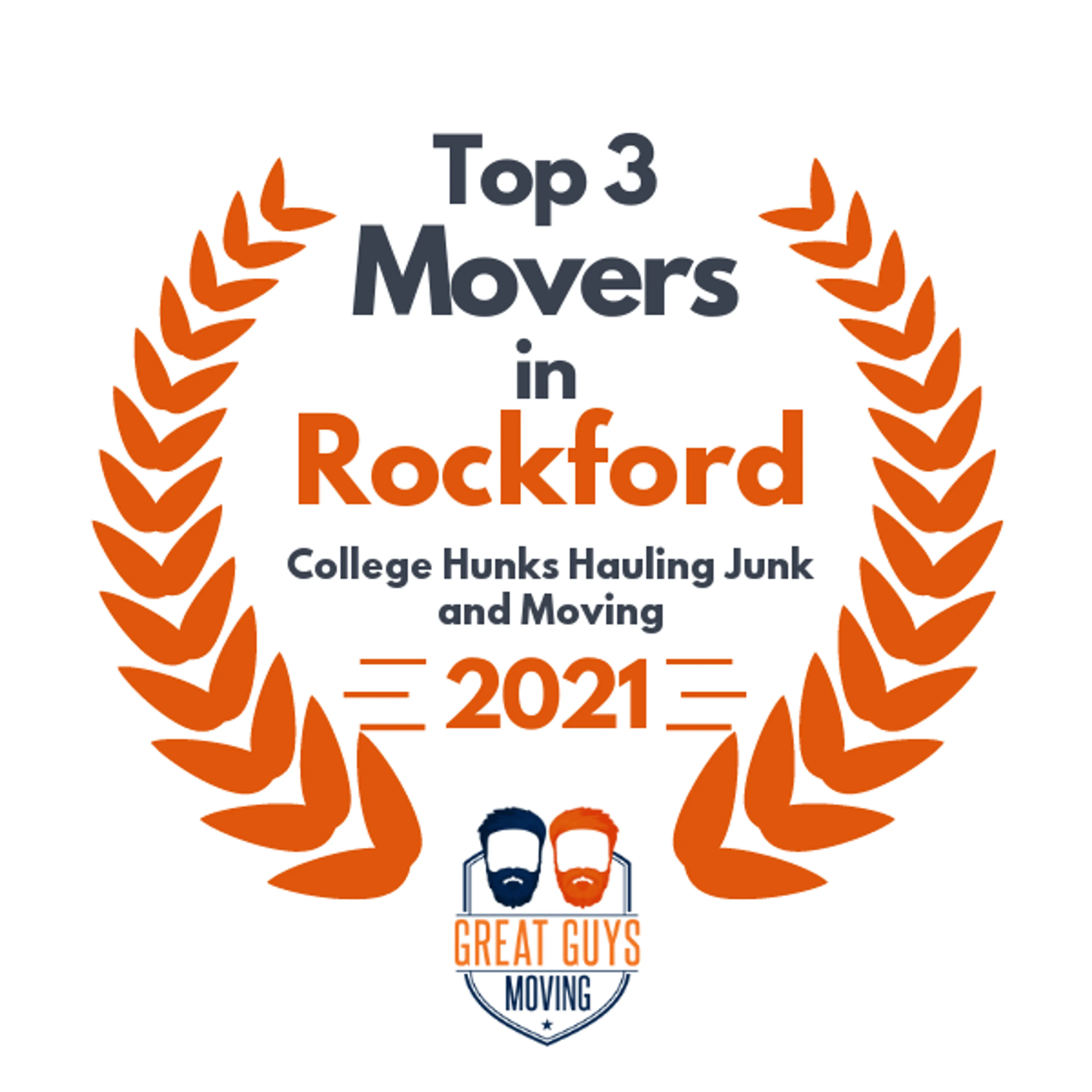 Top 3 Movers in Rockford, IL 2021 award