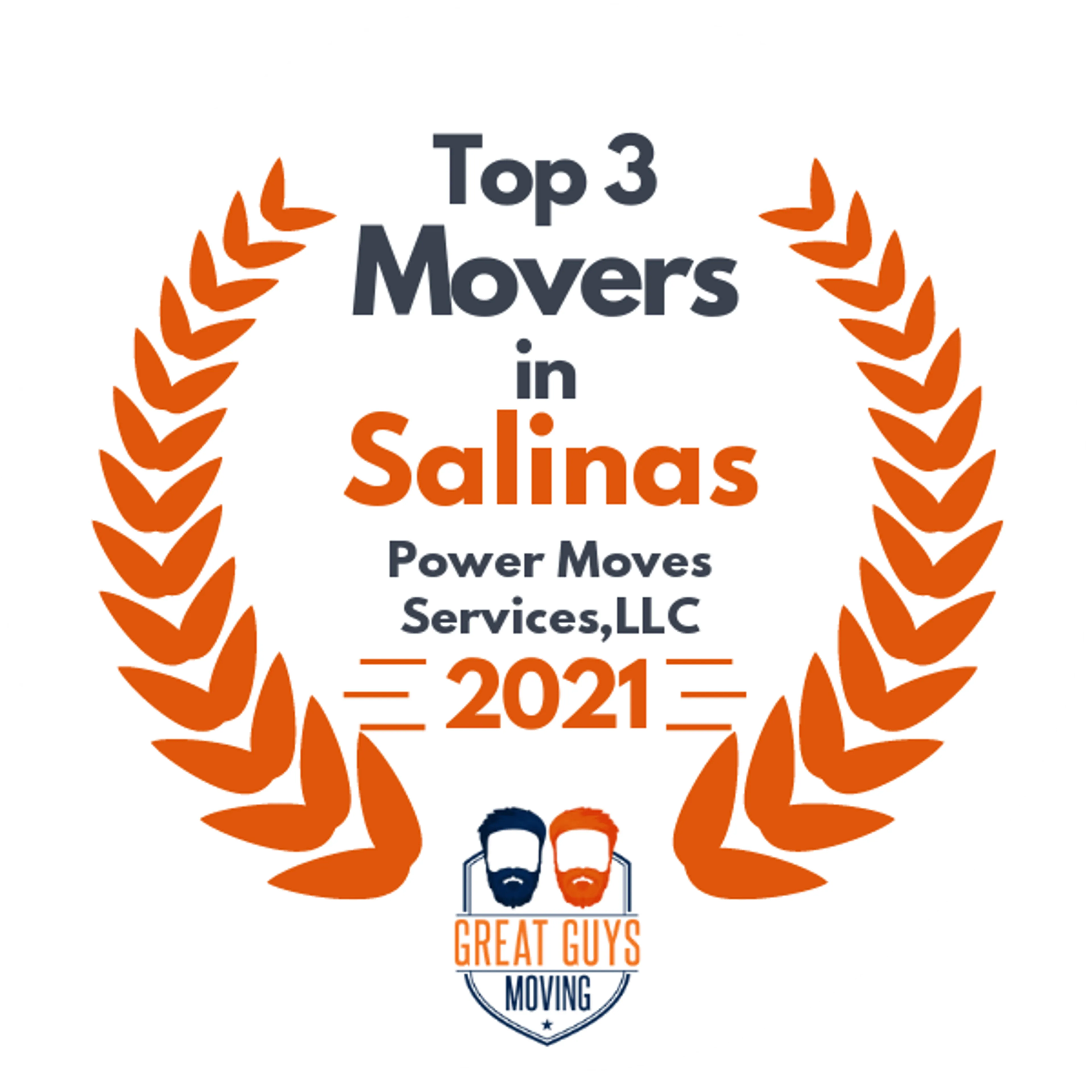 Top 3 Movers in Salinas, CA 2021 award