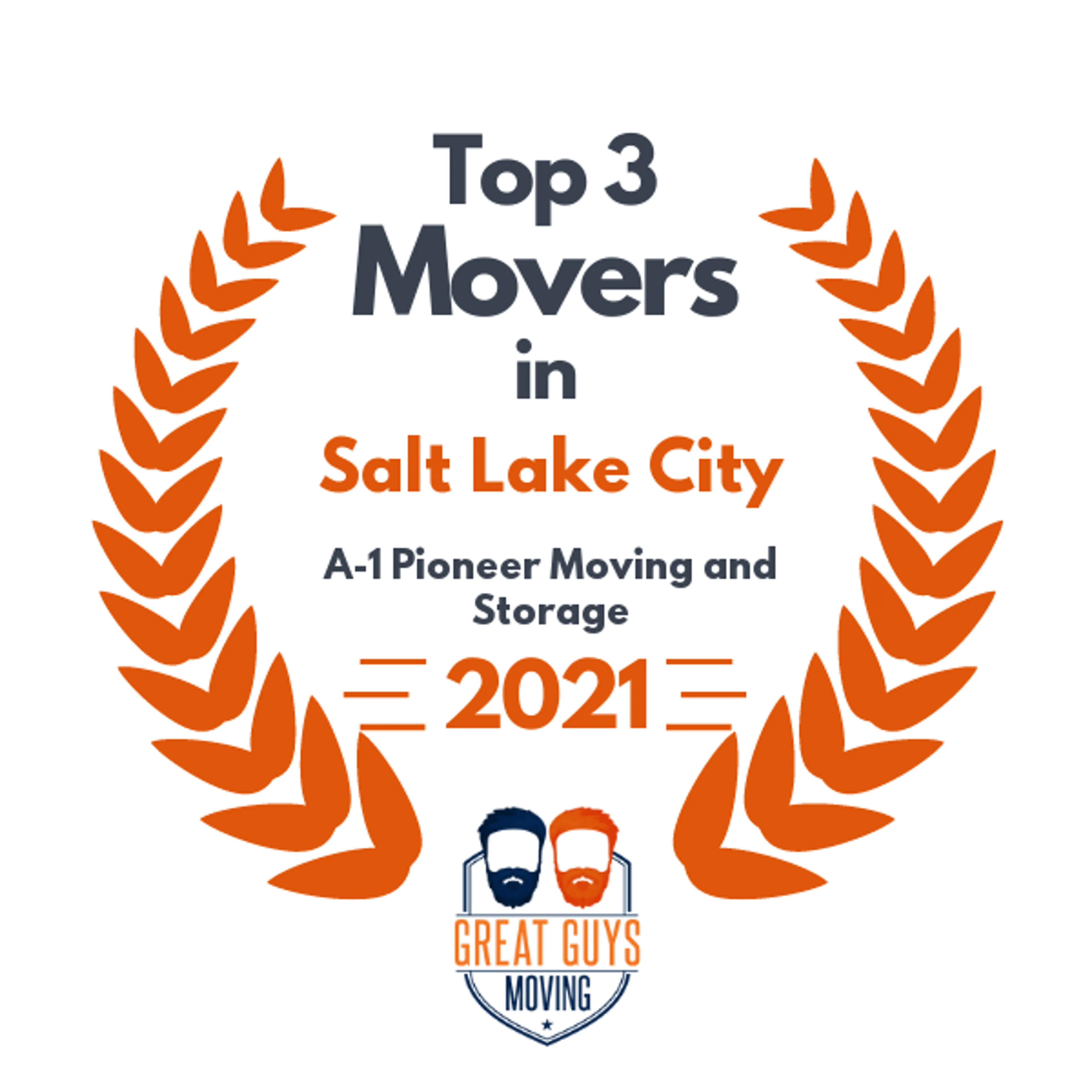 Top 3 Movers in Salt Lake City, UT 2021 award