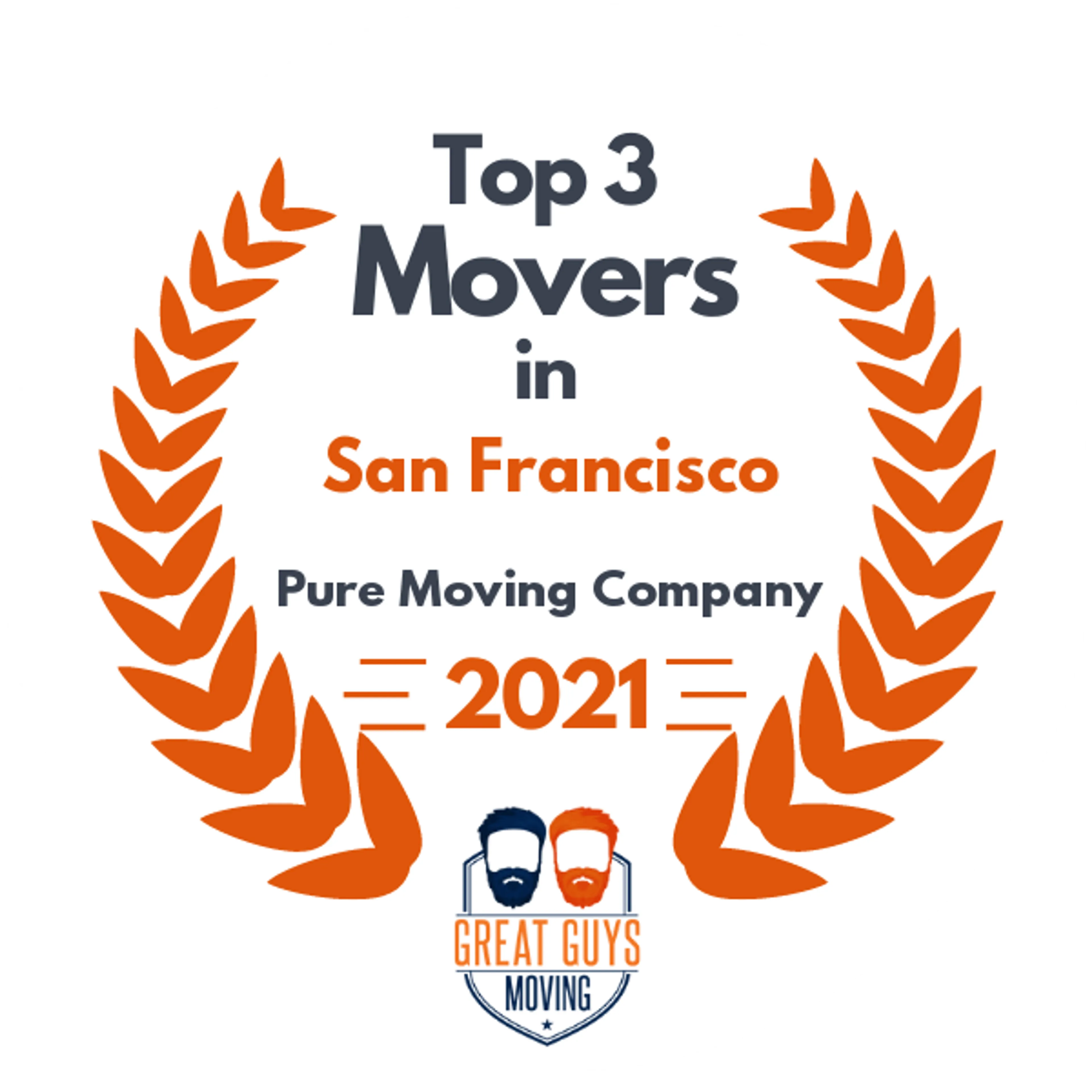 Top 3 Movers in San Jose, CA 2021 award