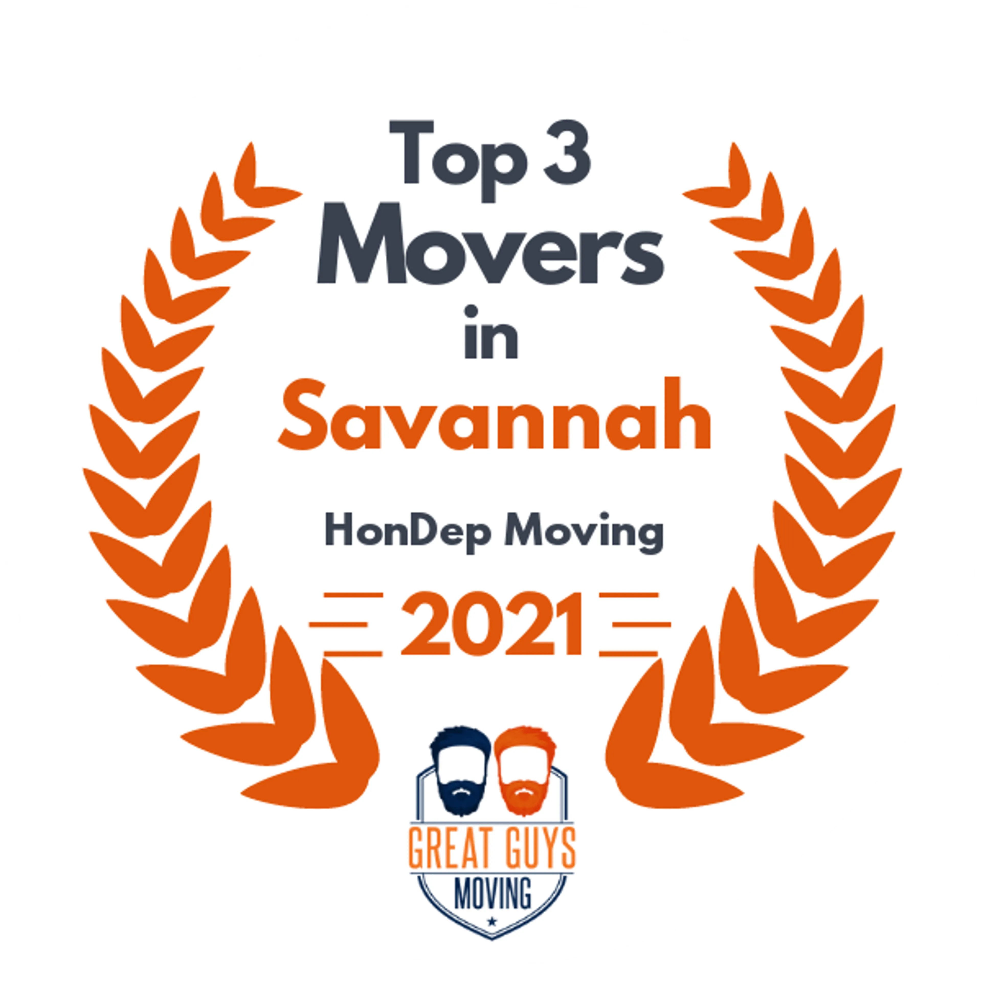 Top 3 Movers in Savannah, GA 2021 award