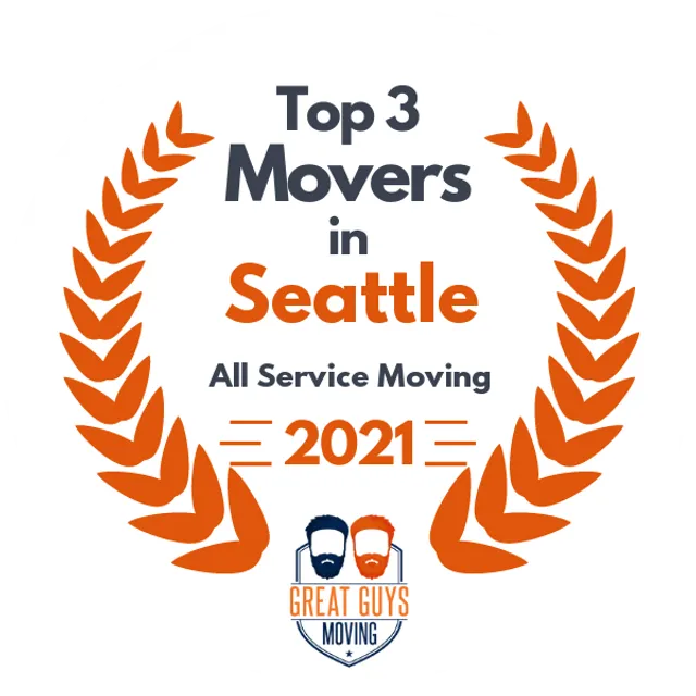 Top 3 Movers in Seattle, WA 2021 award