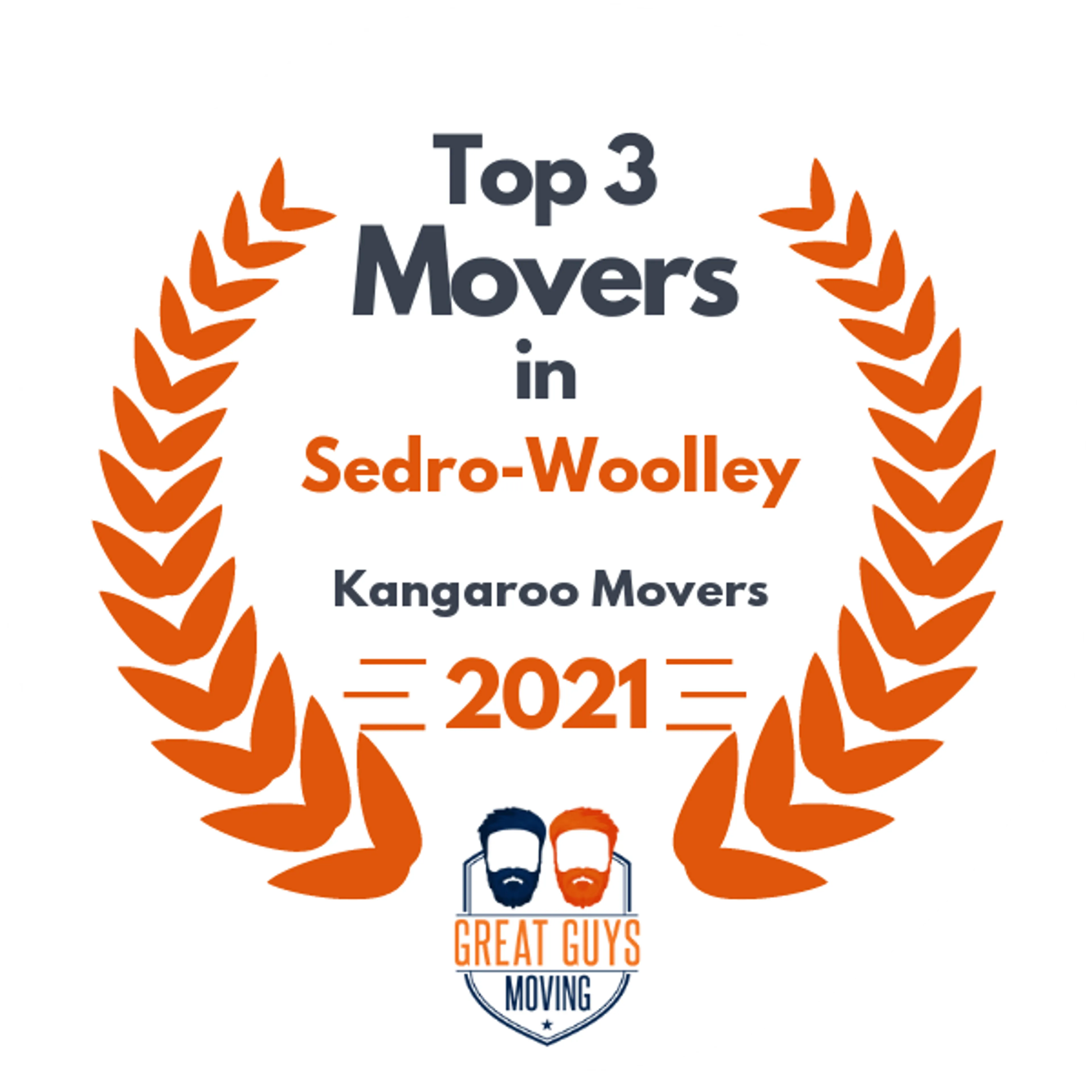 Top 3 Movers in Sedro-Woolley, WA 2021 award