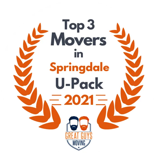 Top 3 Movers in Fayetteville, AR 2021 award