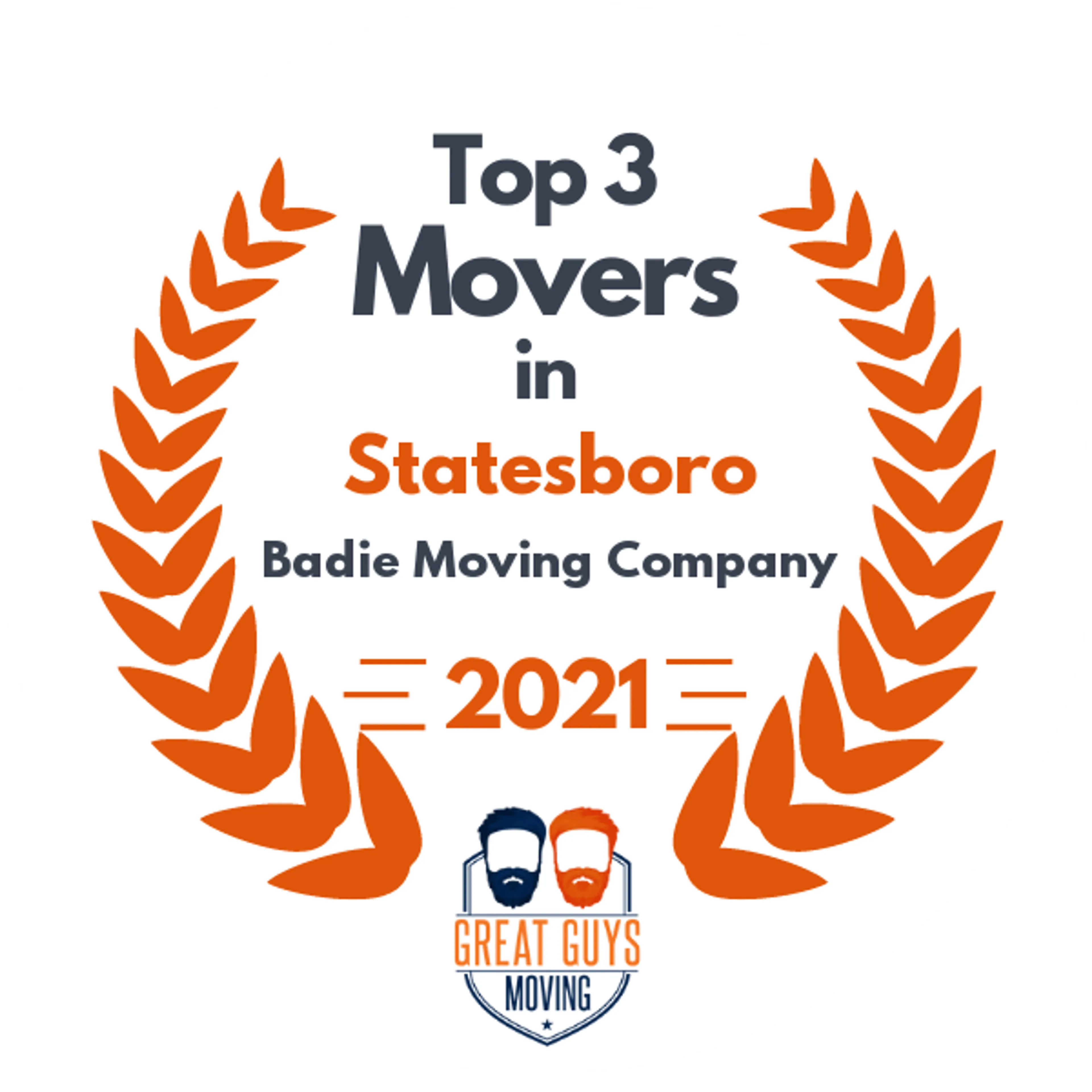 Top 3 Movers in Macon, GA 2021 award