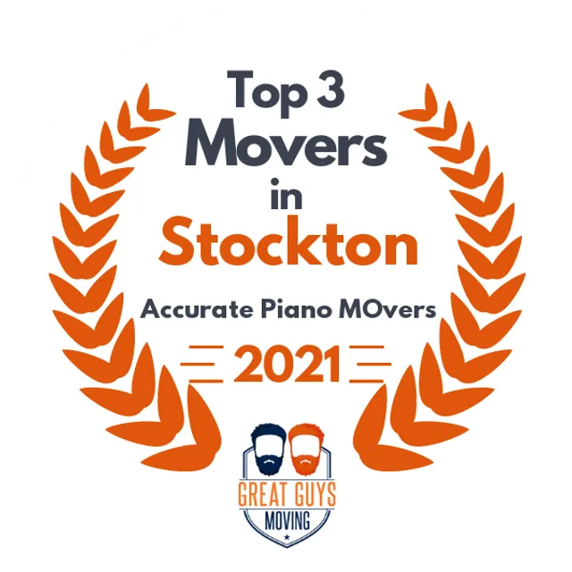 Top 3 Movers in Stockton, CA 2021 award