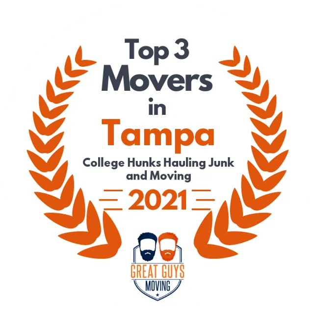 Top 3 Movers in Tampa, FL 2021 award