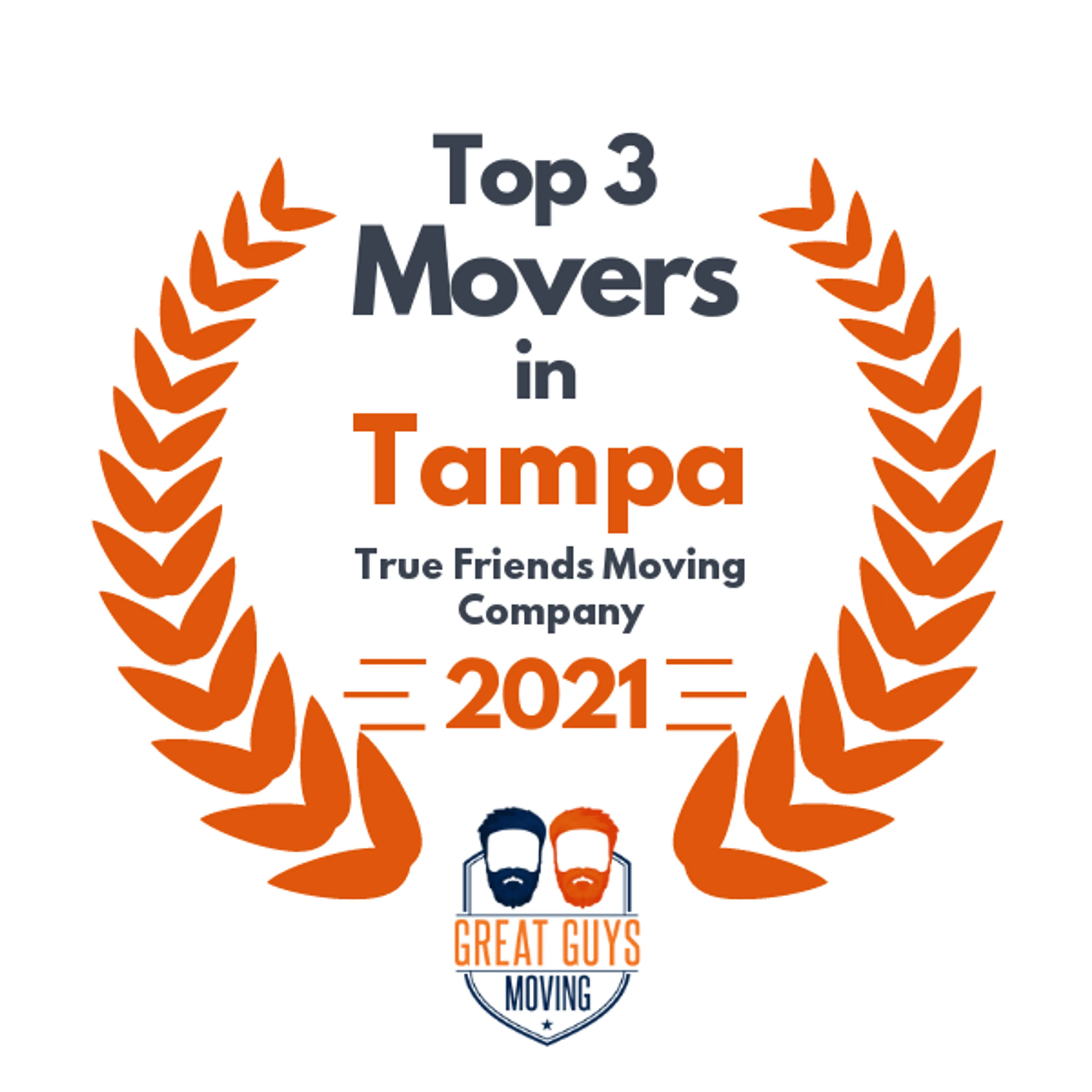 Top 3 Movers in Tampa, FL 2021 award