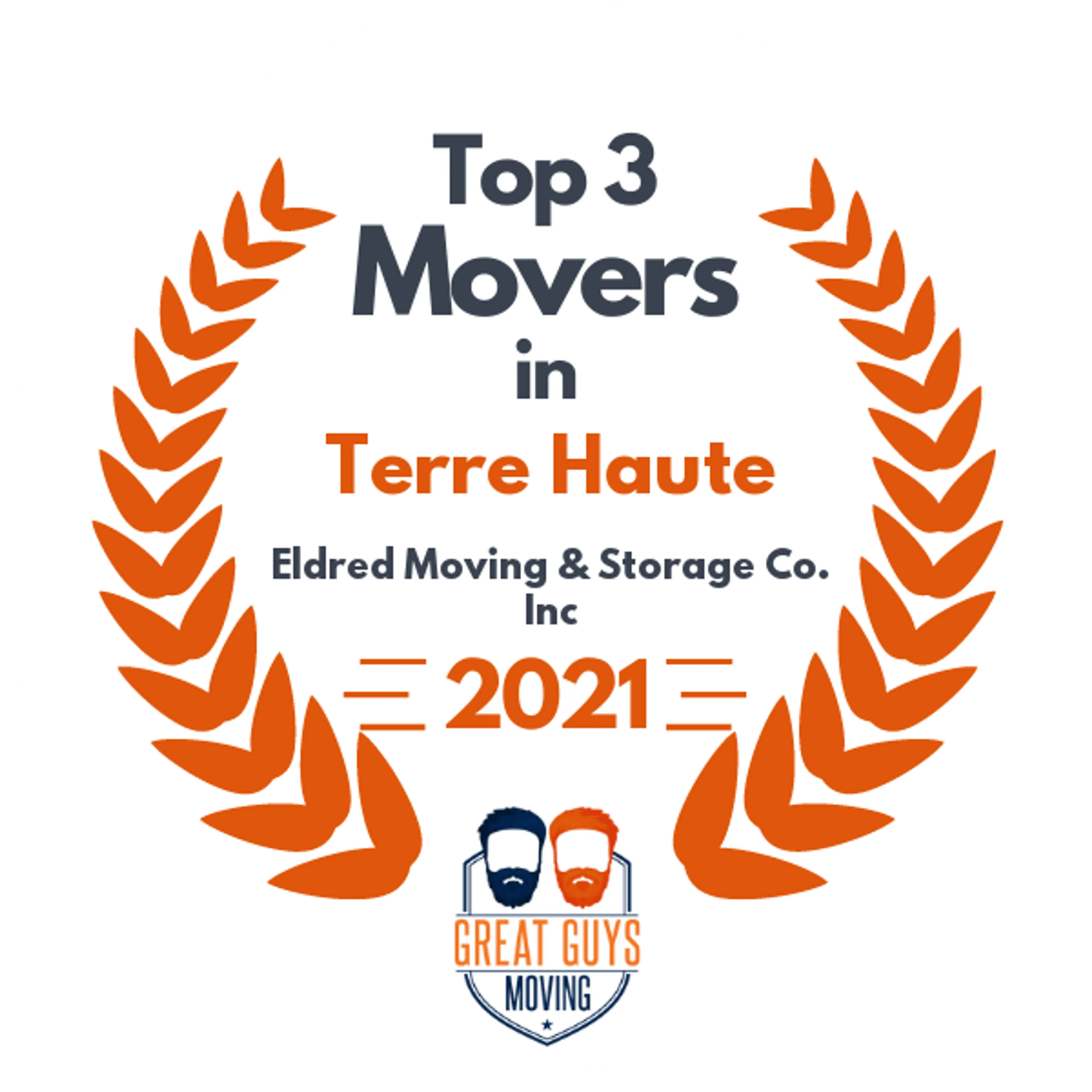 Top 3 Movers in Terre Haute, IN 2021 award