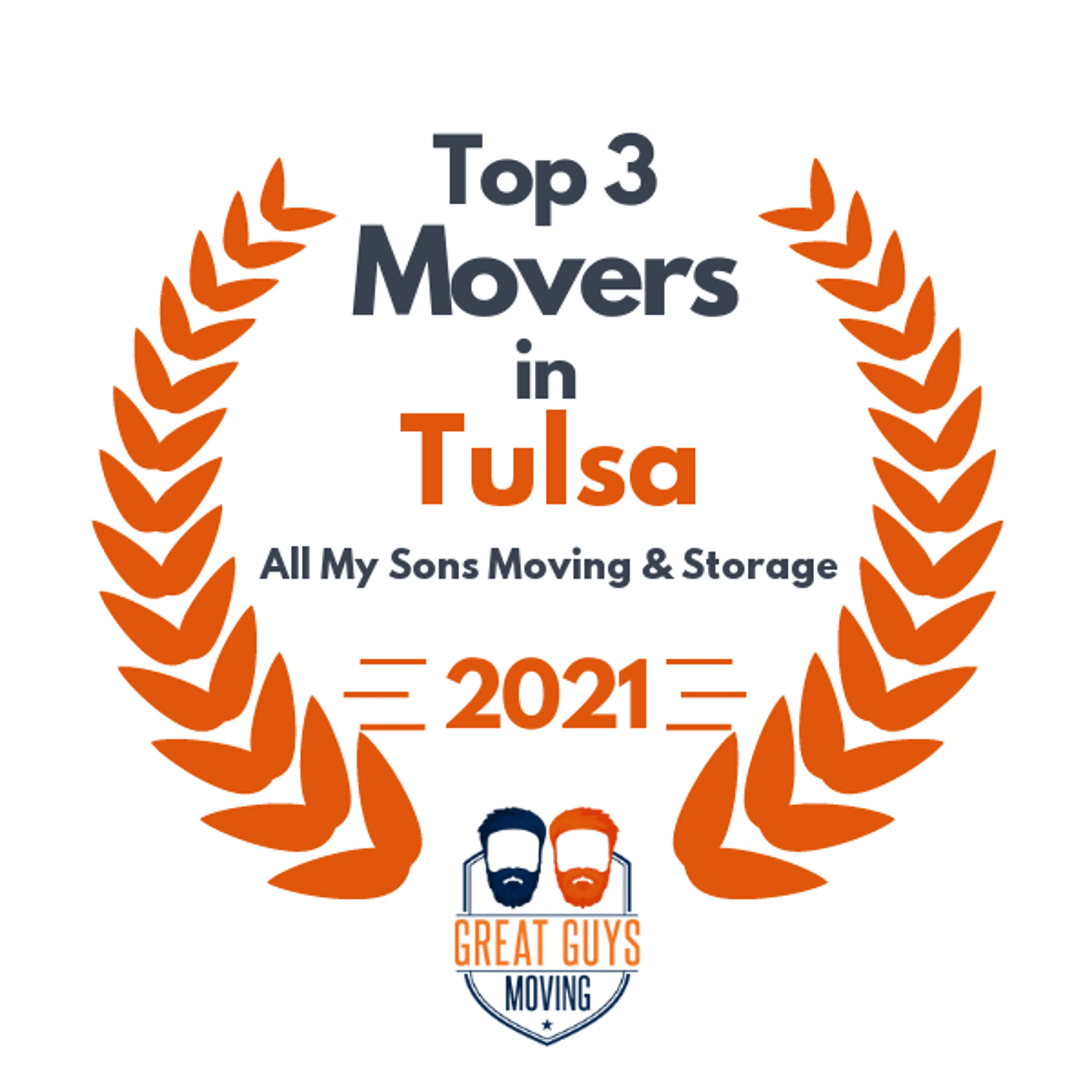 Top 3 Movers in Tulsa, OK 2021 award