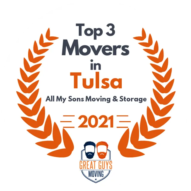 Top 3 Movers in Tulsa, OK 2021 award