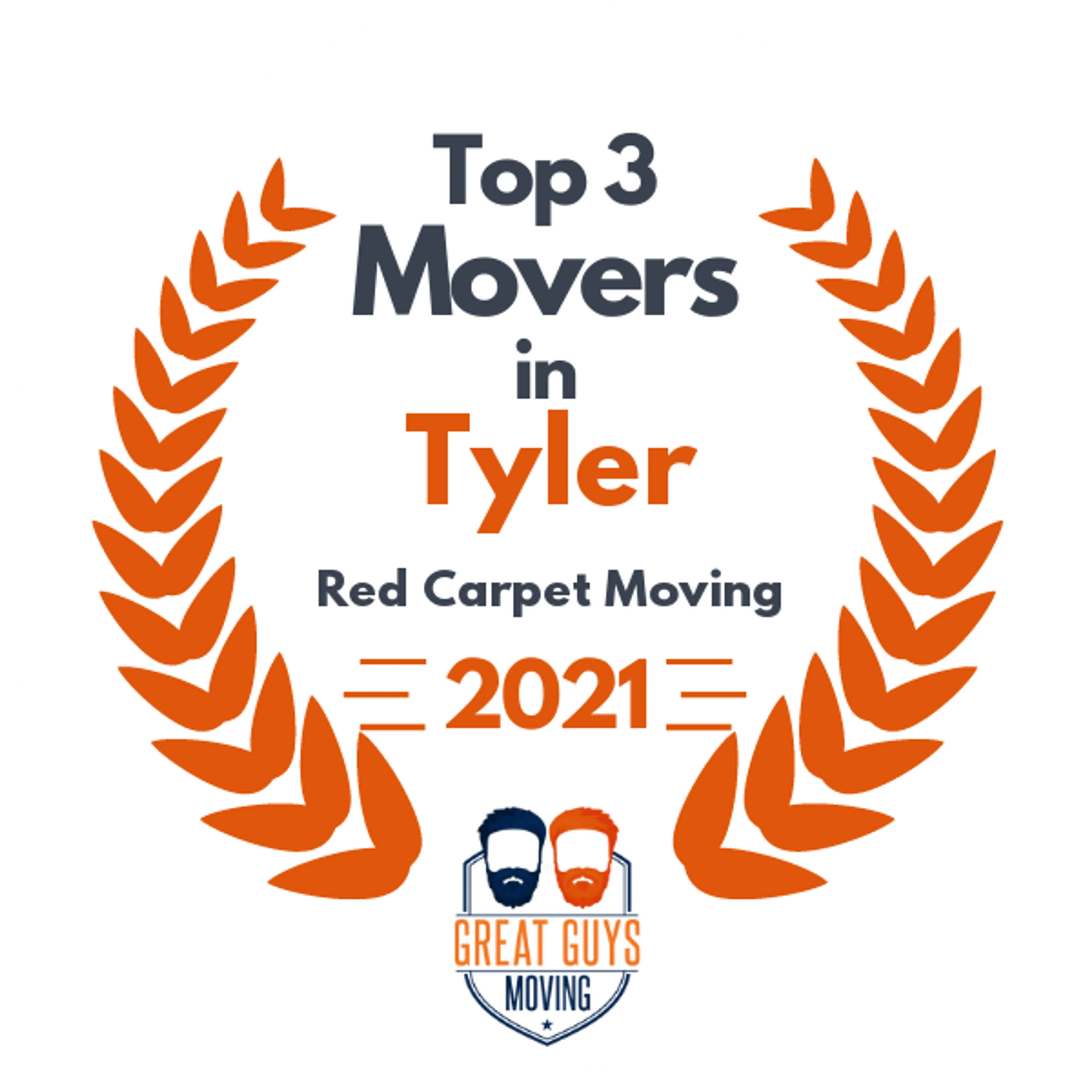 Top 3 Movers in Tyler, TX 2021 award