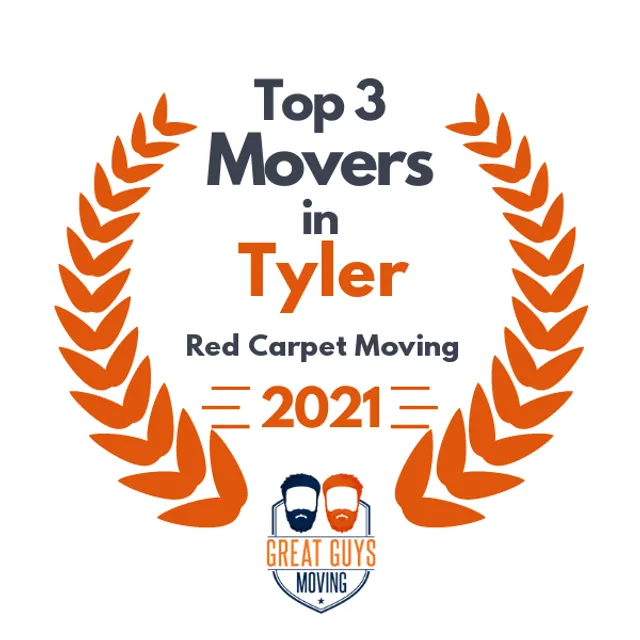 Top 3 Movers in Tyler, TX 2021 award