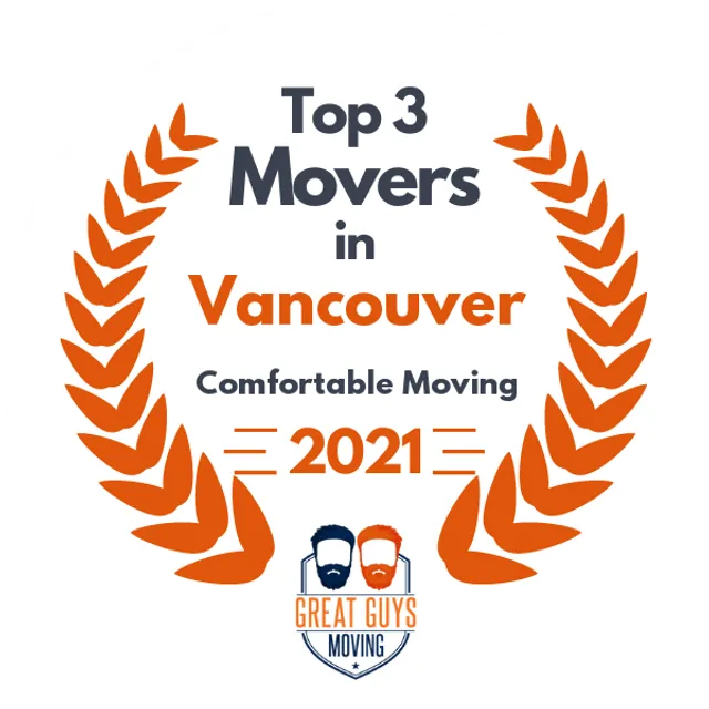 Top 3 Movers in Portland, OR 2021 award