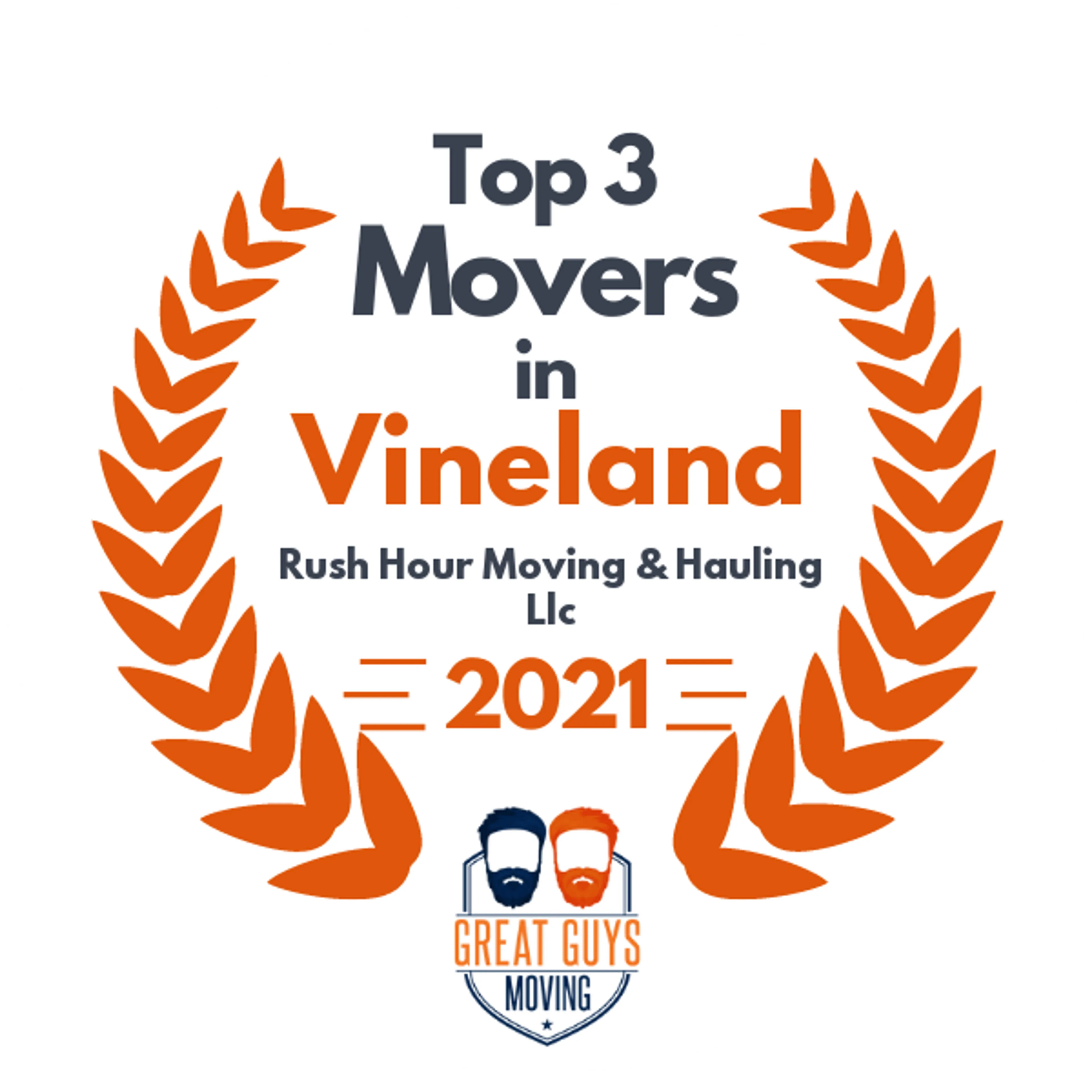 Top 3 Movers in Trenton, NJ 2021 award