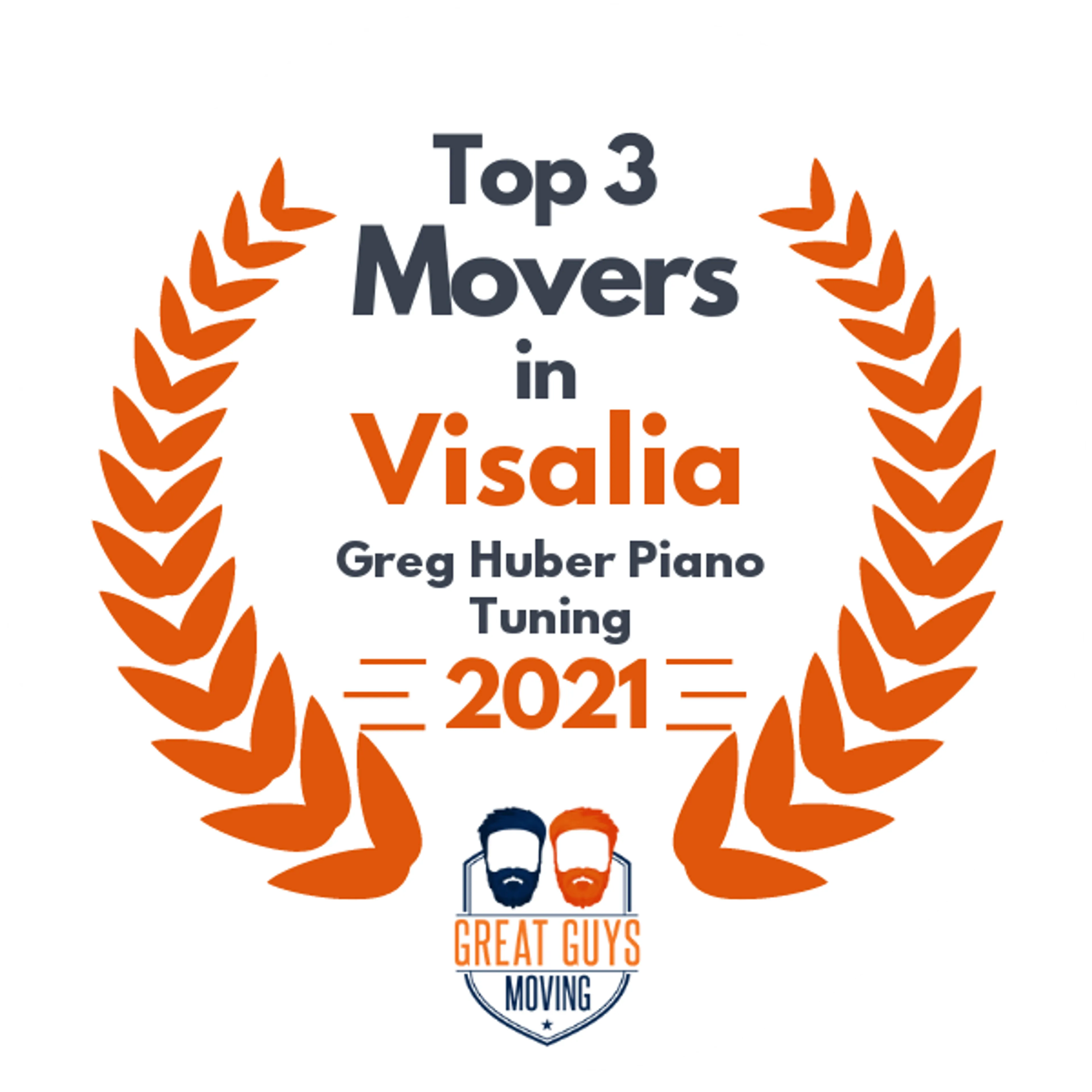 Top 3 Movers in Visalia, CA 2021 award