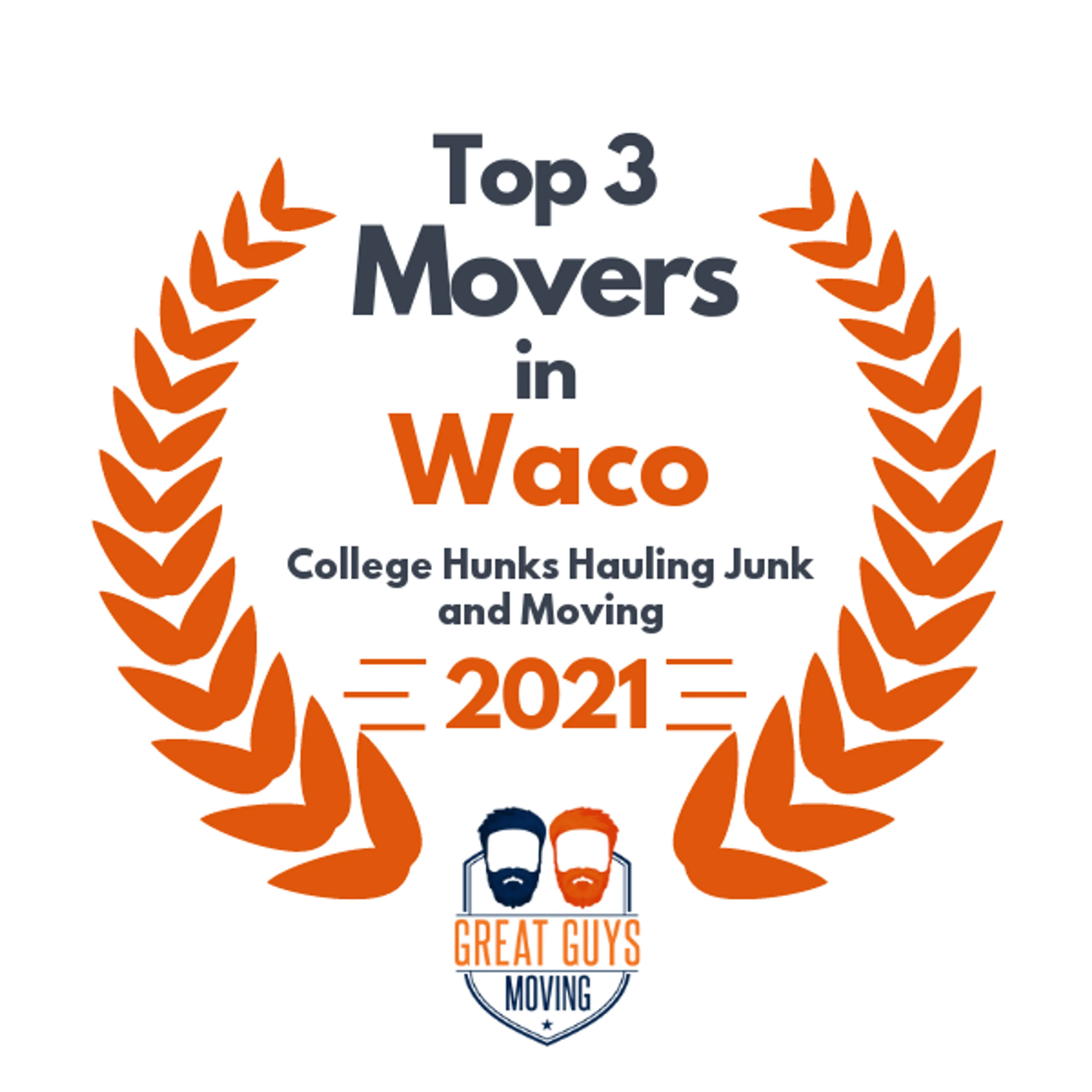 Top 3 Movers in Waco, TX 2021 award