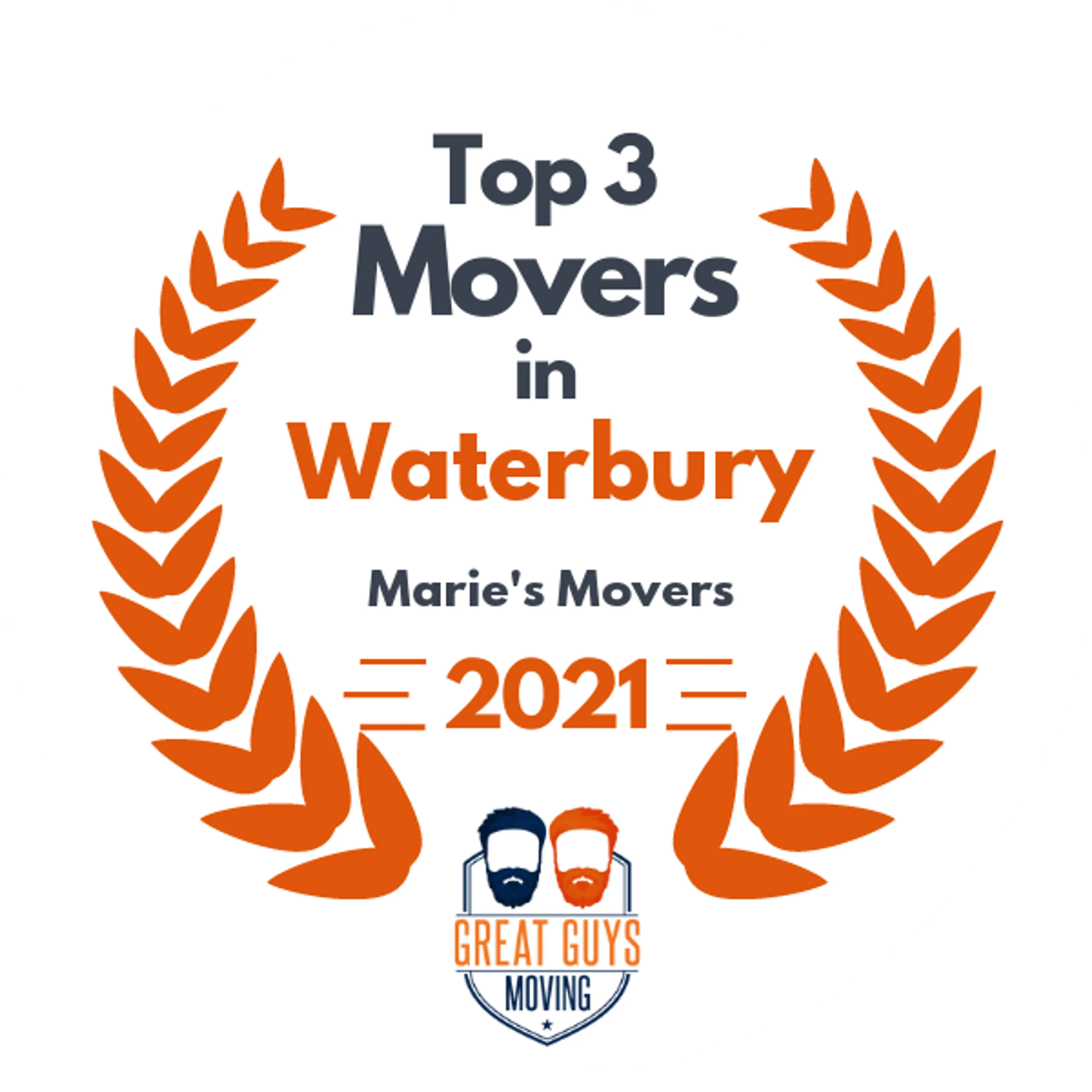 Top 3 Movers in New Haven, CT 2021 award