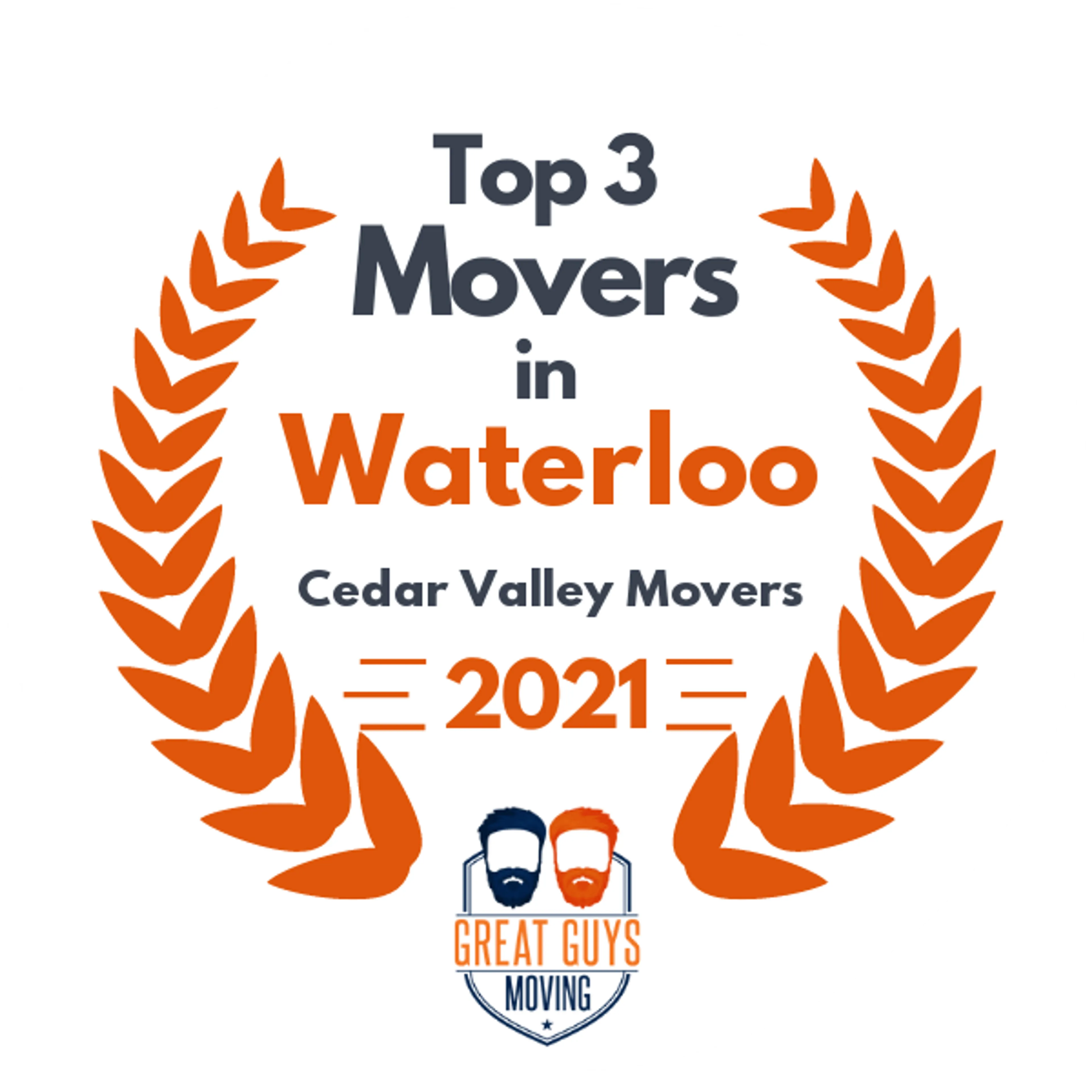 Top 3 Movers in Cedar Rapids, IA 2021 award