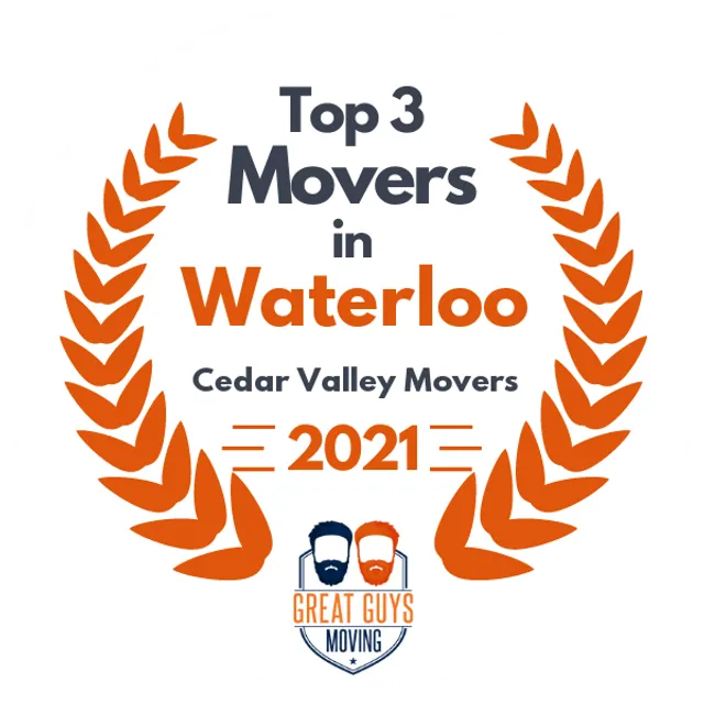 Top 3 Movers in Cedar Rapids, IA 2021 award