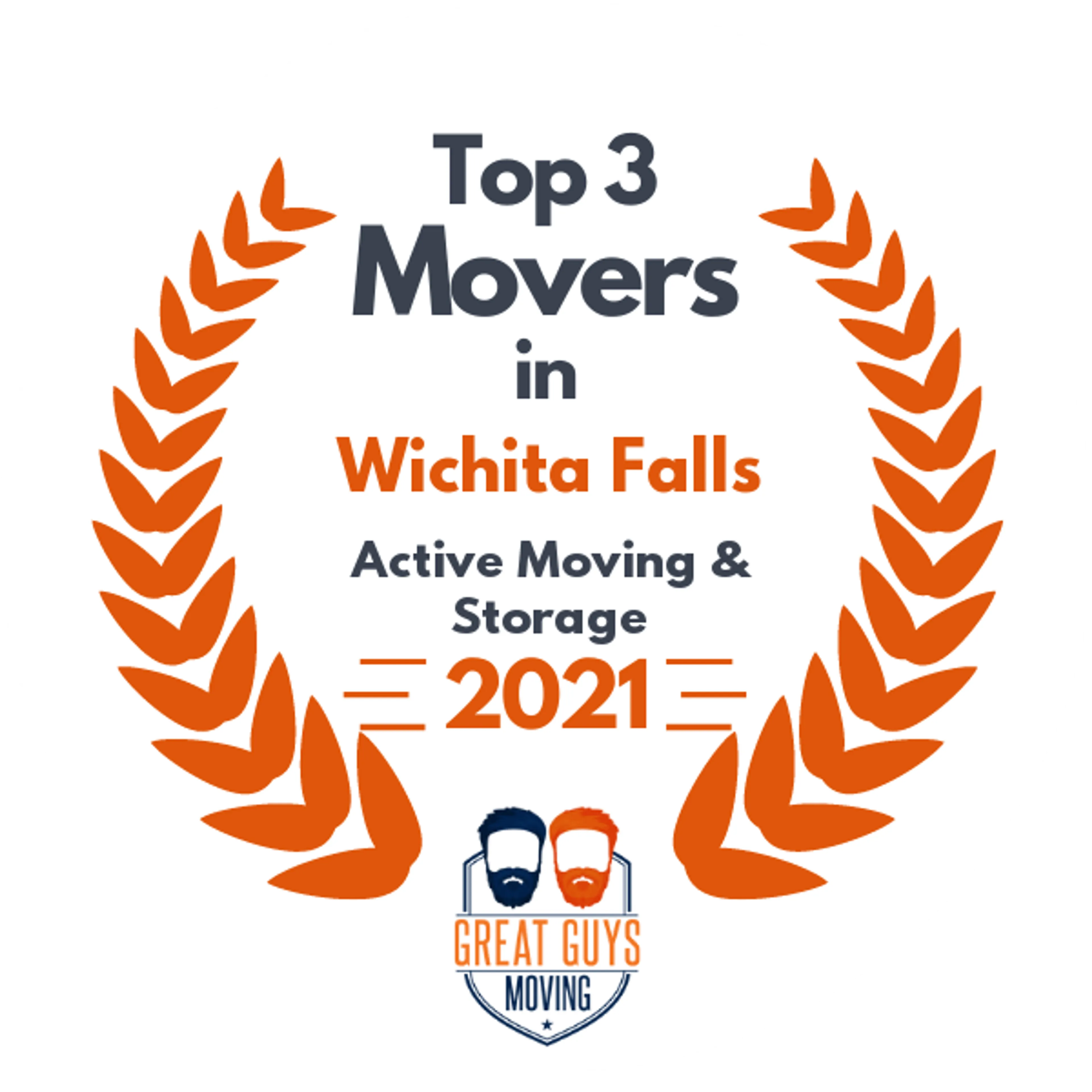Top 3 Movers in Wichita Falls, TX 2021 award