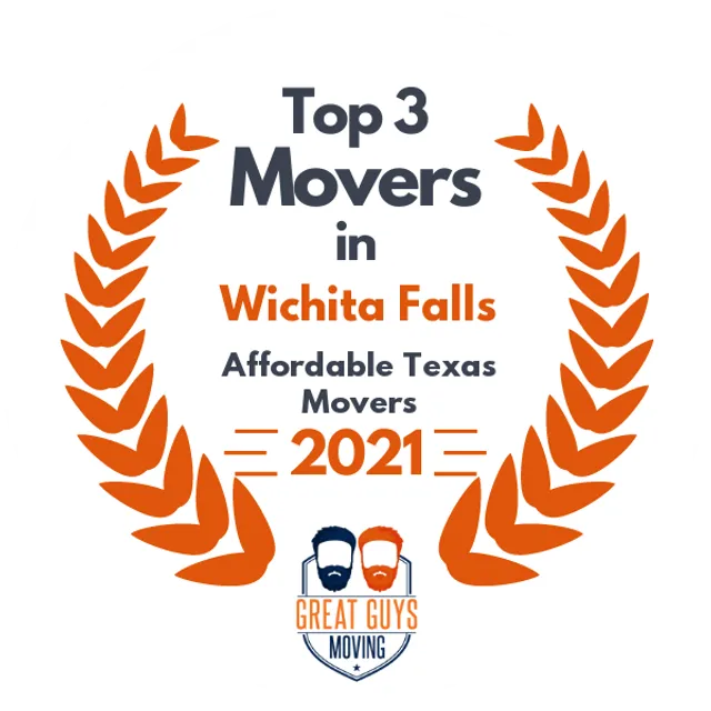 Top 3 Movers in Wichita Falls, TX 2021 award