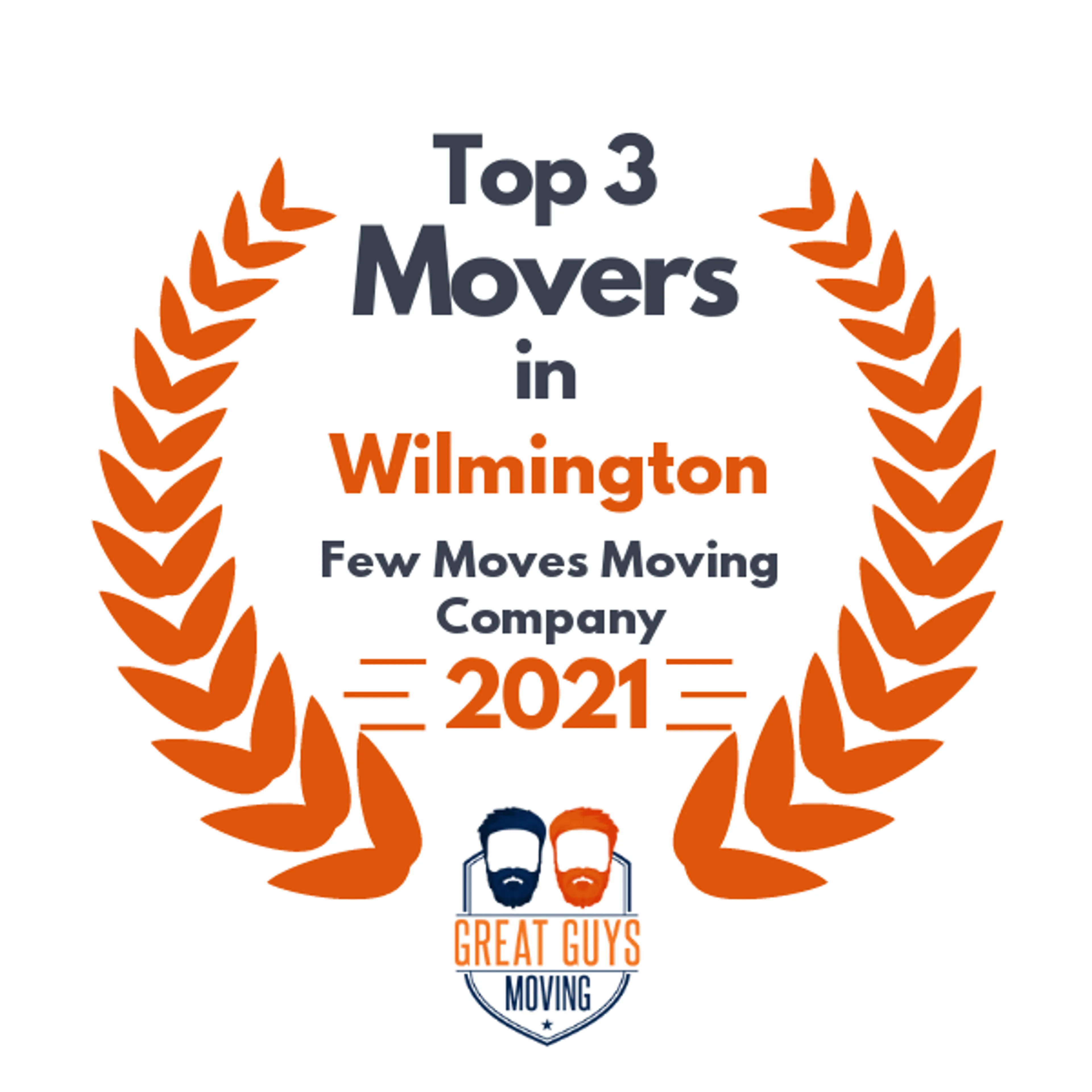 Top 3 Movers in Wilmington, NC 2021 award