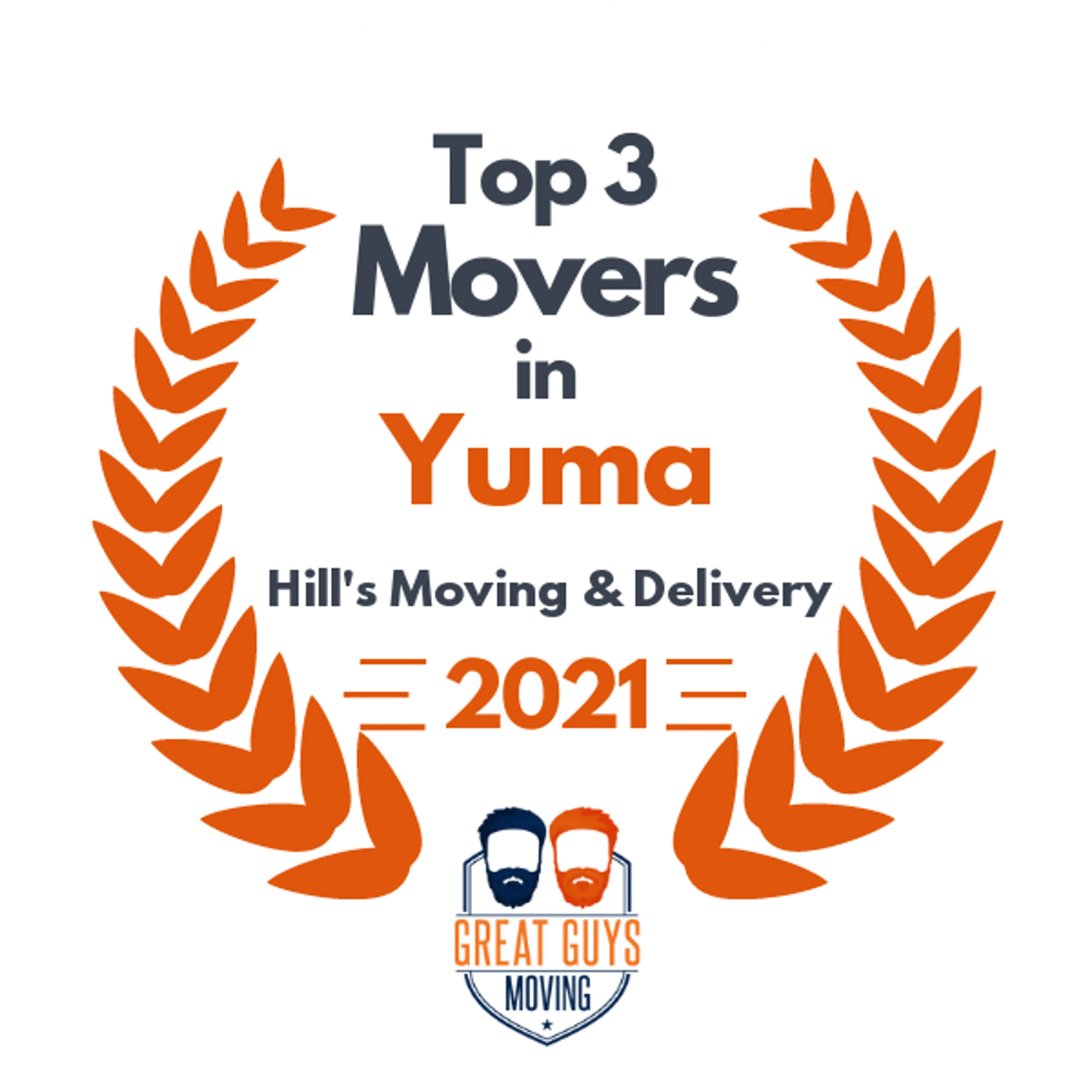 Top 3 Movers in Yuma, AZ 2021 award