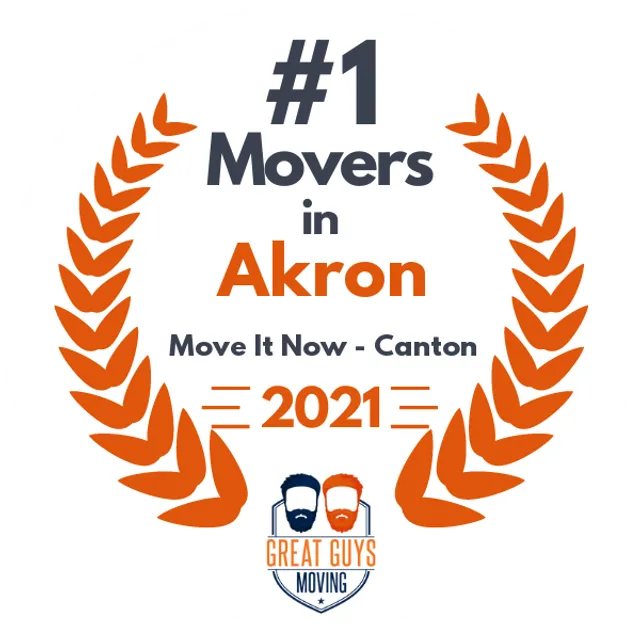 #1 Ranked Movers in Akron, OH 2021 award